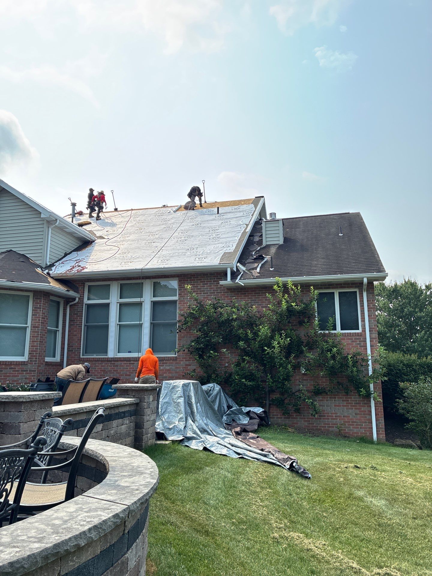 Full Roofing Replacement and Gray Shake Hardie Siding Installation in Butler by Cousins Roofing Siding & Decks