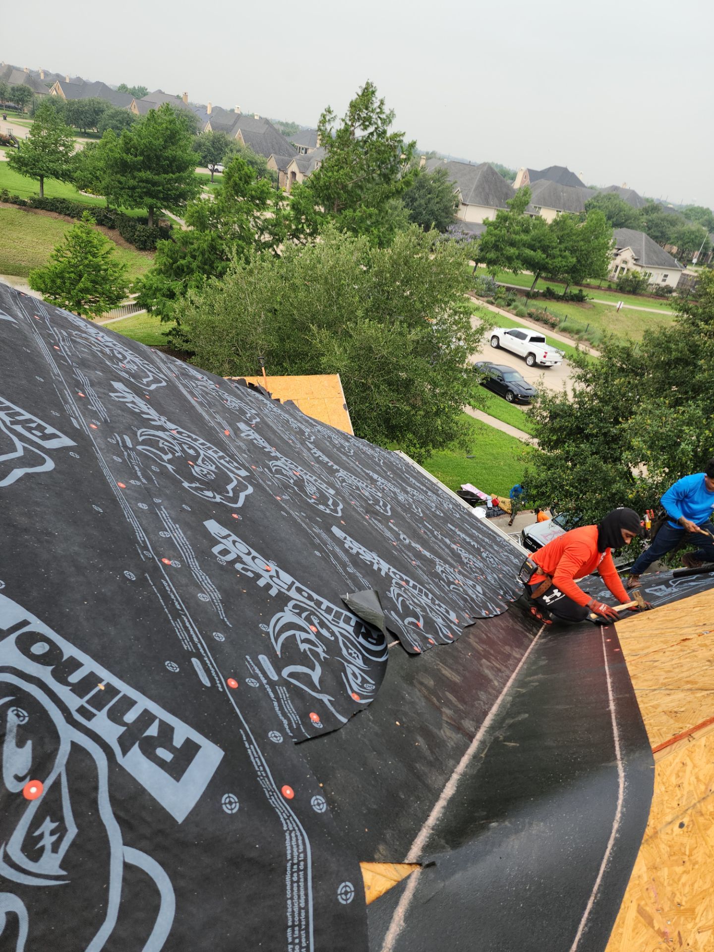 Residential Roofing Installation using Owen's Corning Duration (Lifetime) Shingles by Roof Repair Company