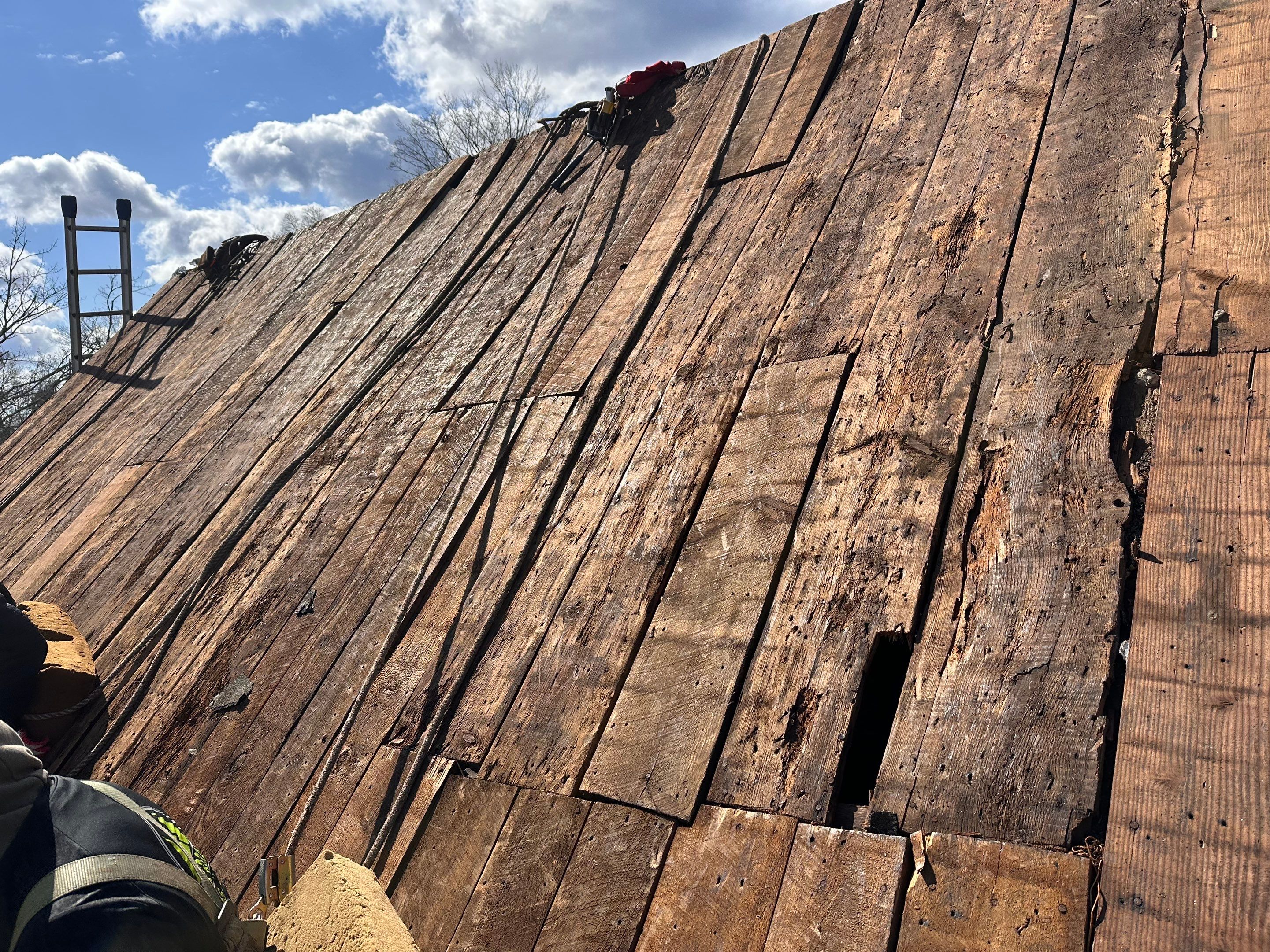 Barn in Derry, NH — this one came with some serious challenges. by Tall pine roofing