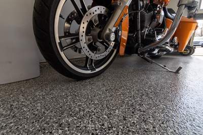Garage Floor using Smoke