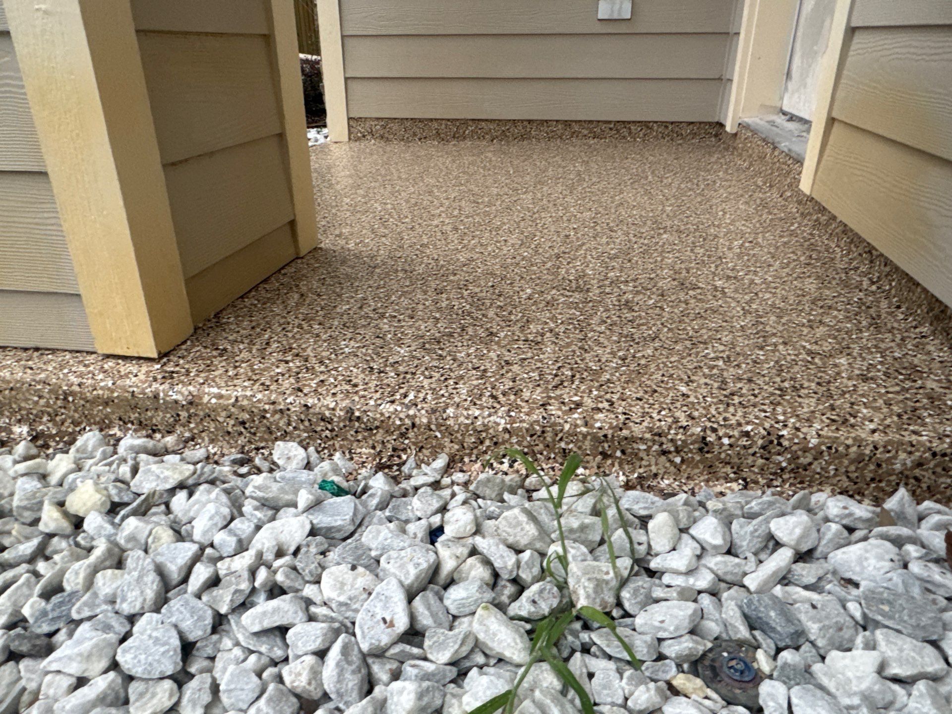 Garage and interior Project in Gainesville, FL in Sandstone by Cross Creek Concrete Coatings