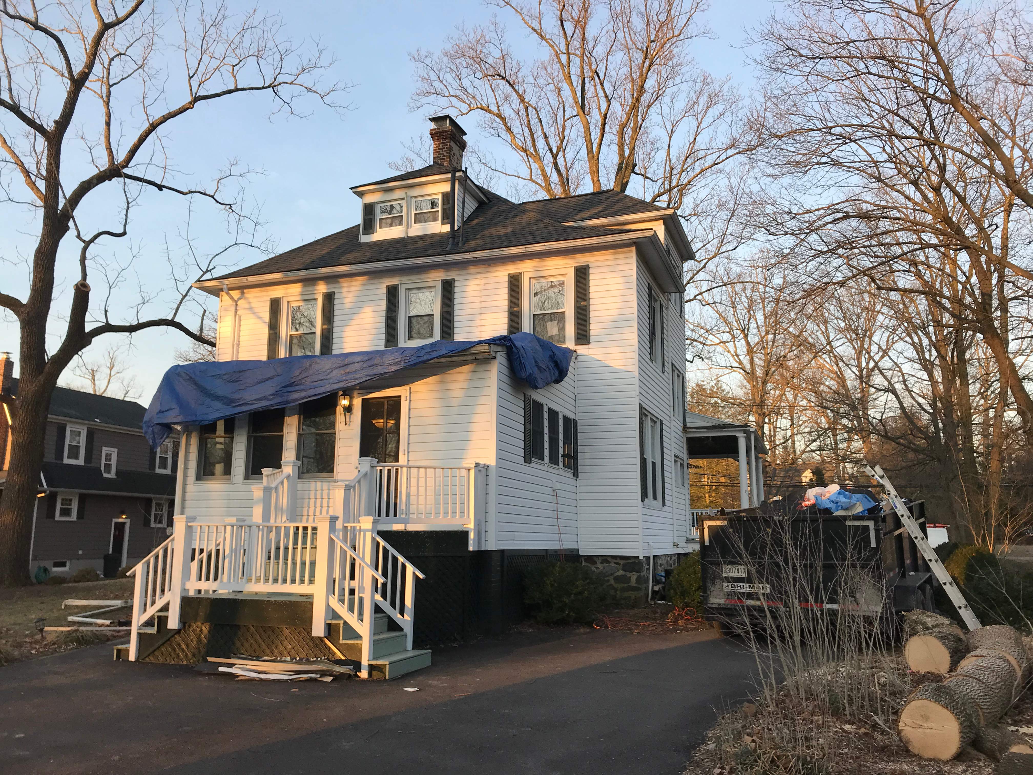 Residential Roofing Installation using Max Def Pewterwood by Alpha Design Services