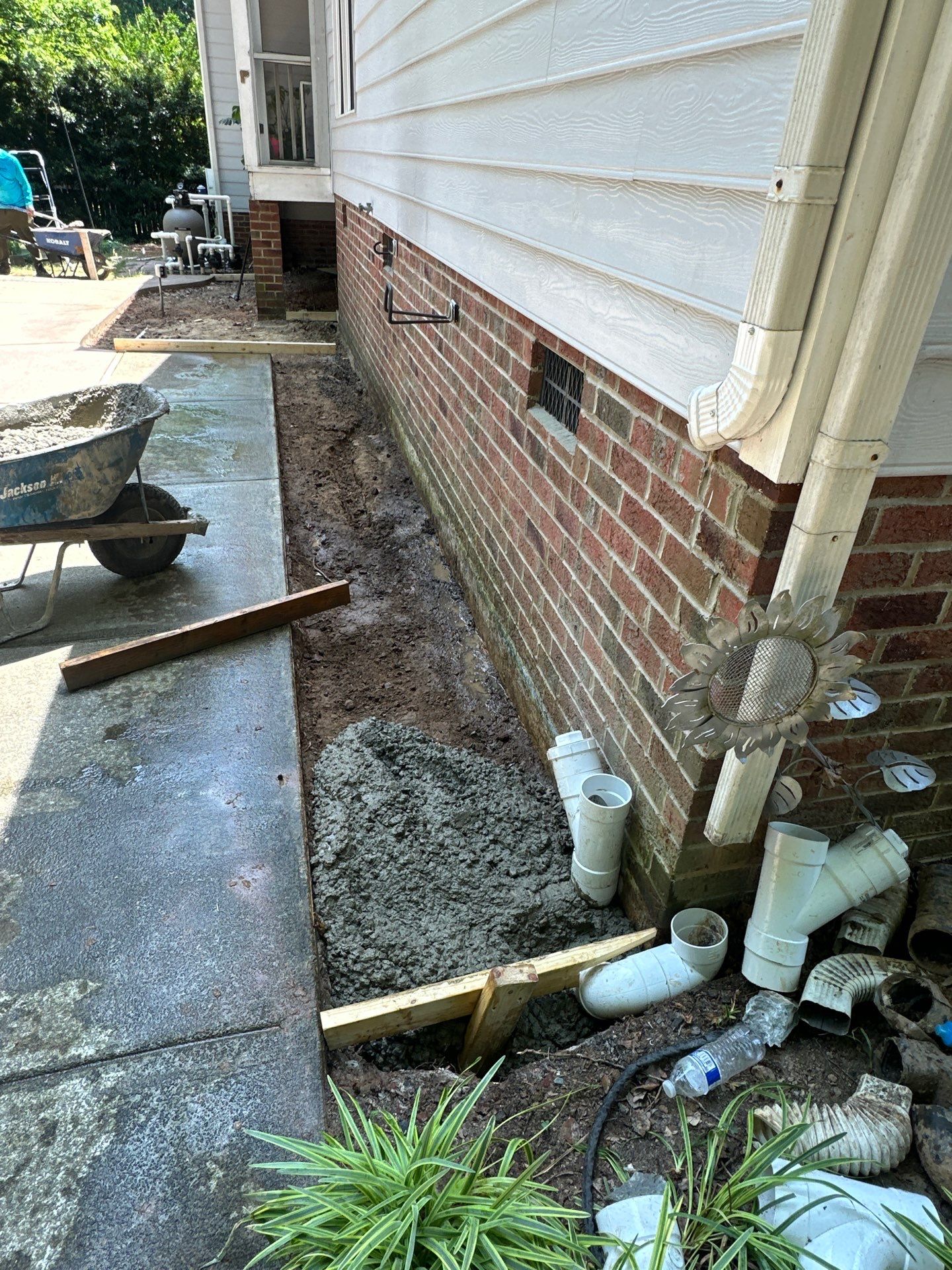 Cool decking pool in Youngsville by Martinez Brother’s Nc Landscaping Inc