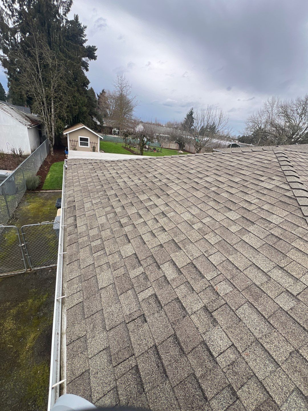 Residential Roofing Installation using IKO Dynasty (Color: Granite Black) by Orezona Building & Roofing Company, Inc.