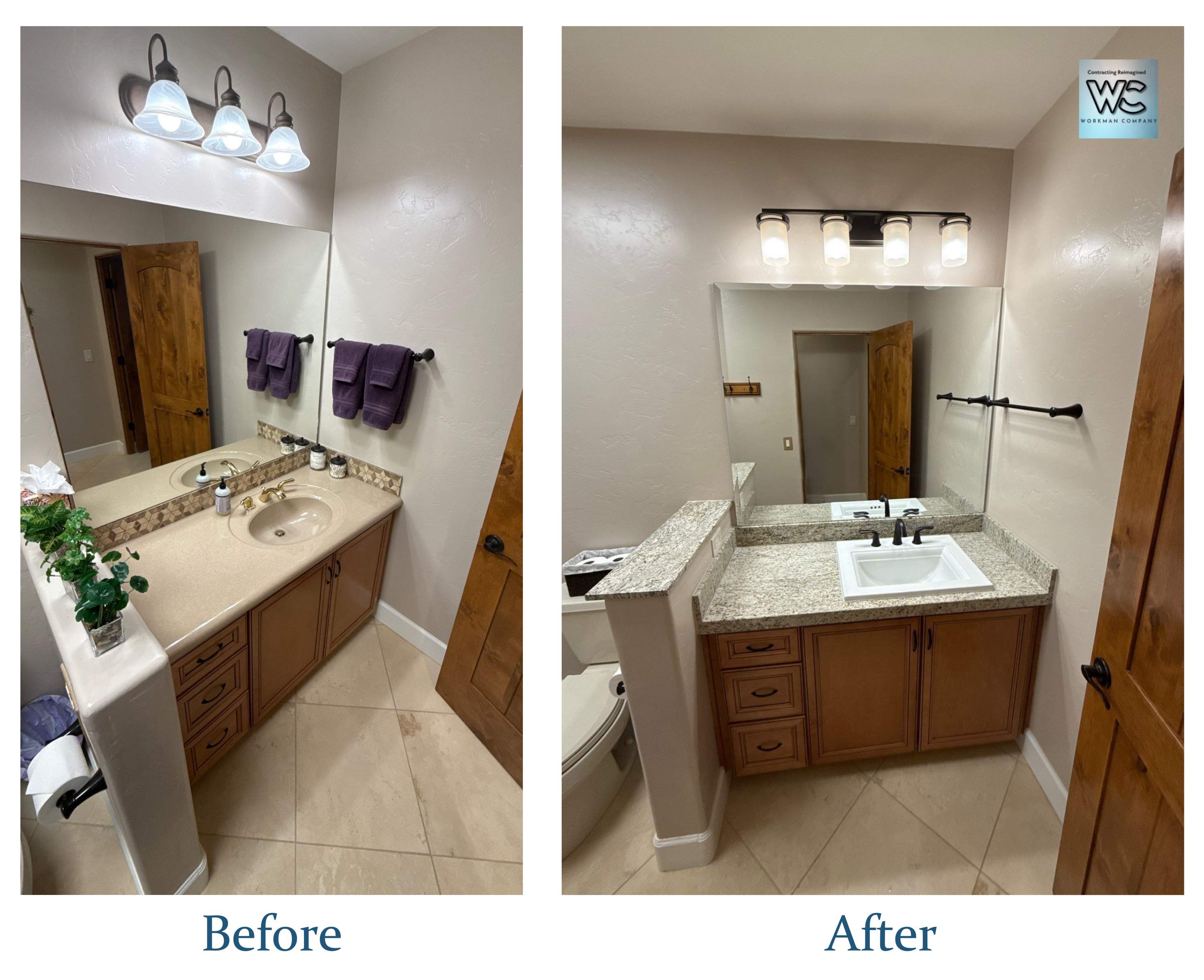 Pinnacle Ridge Bathroom Remodel by Workman Company LLC