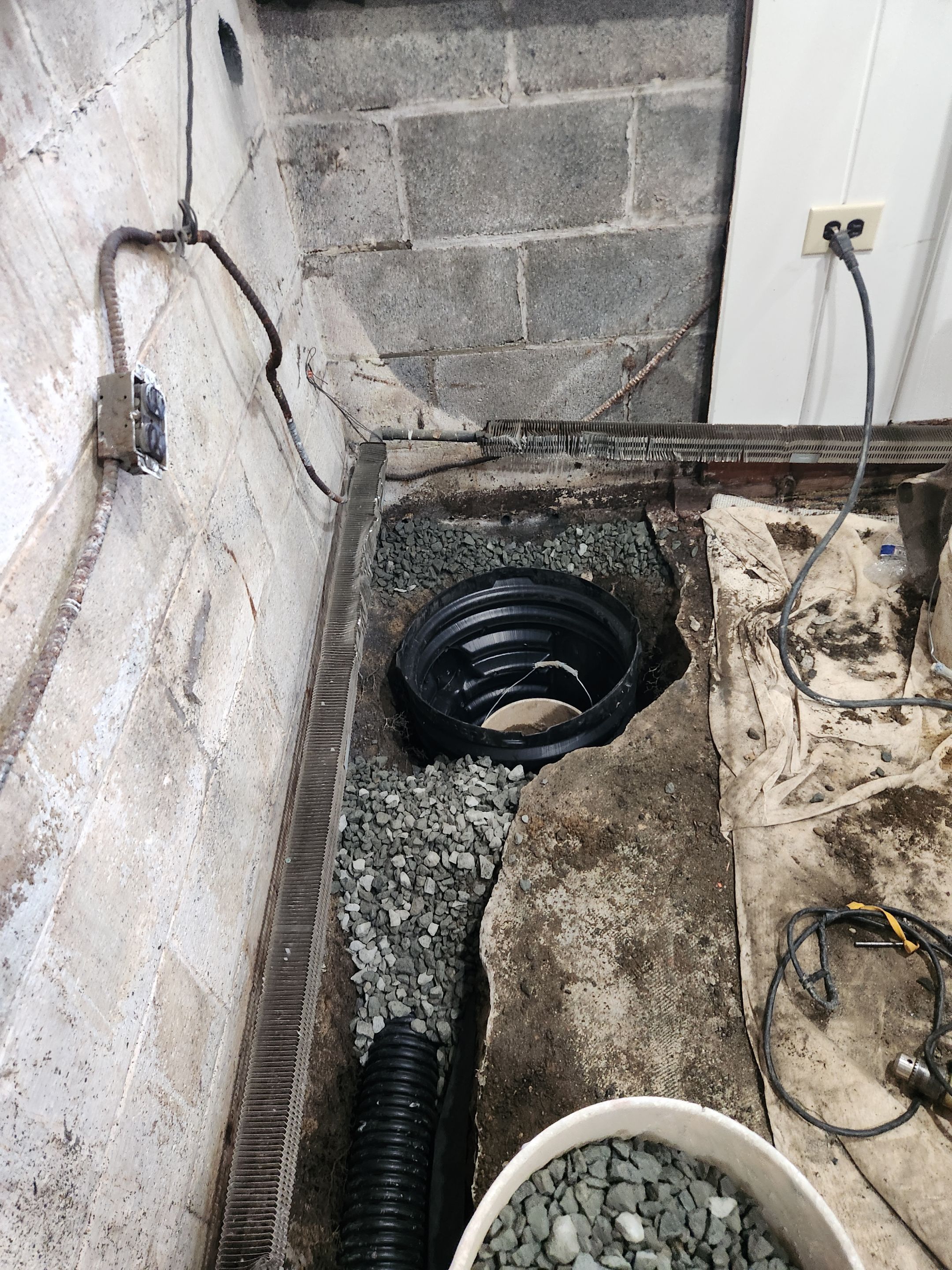Interior French Drain Jefferson Township by Pure Service Pro, LLC 