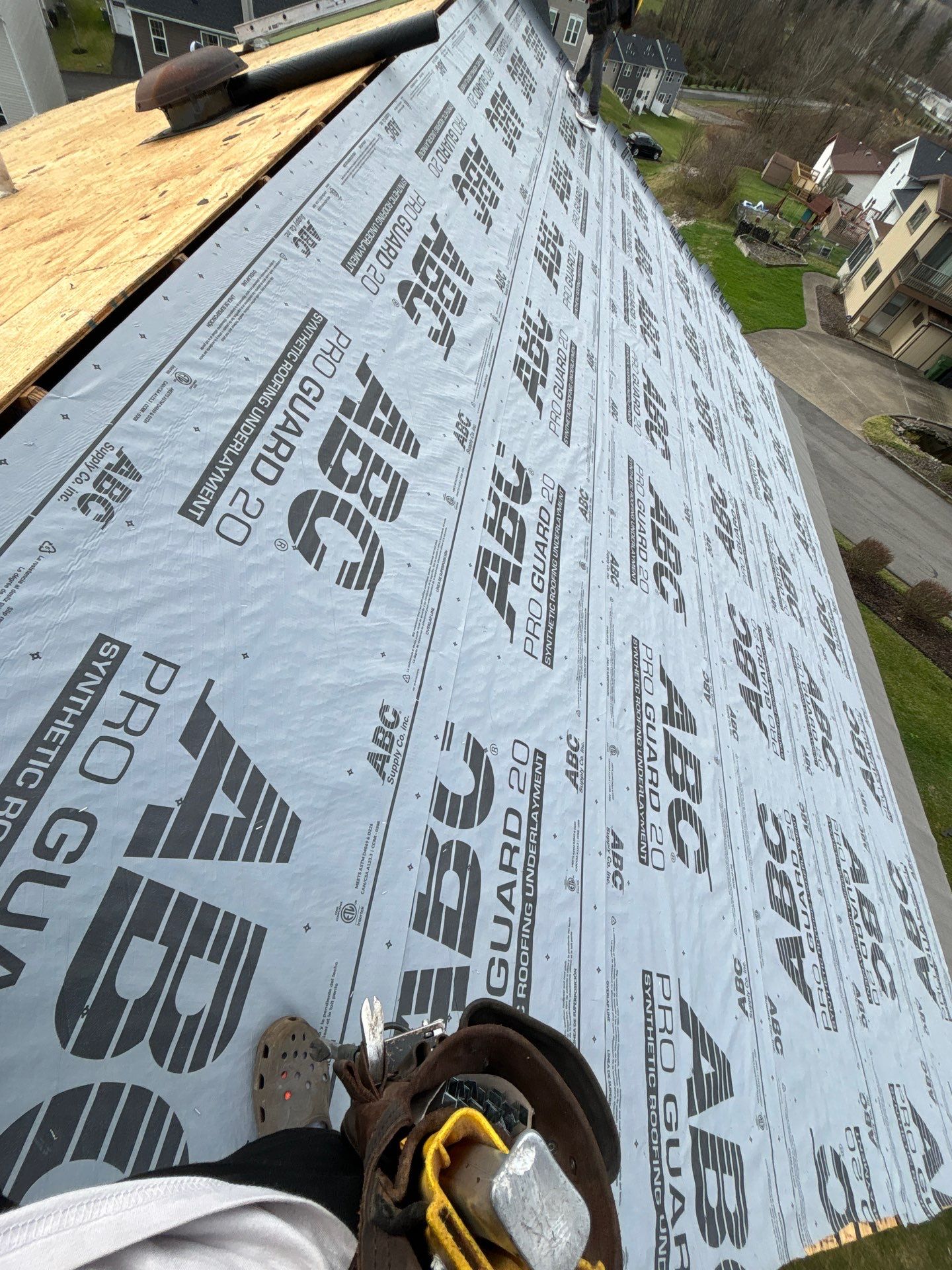 Residential Roofing Installation using GAF Timberline HDZ Pewter Gray by Rainstoppers Roofing
