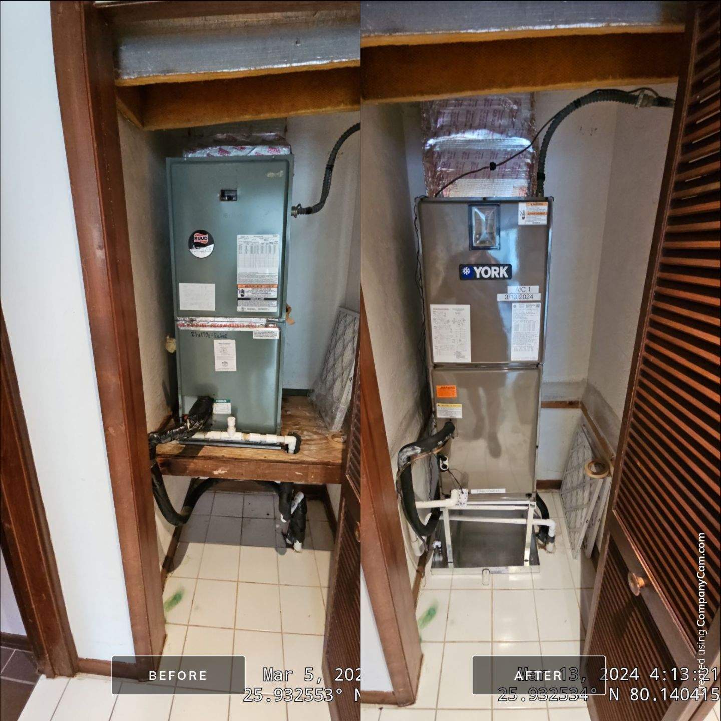 SOME REPLACEMENTS by CARVAJAL A/C MECHANICAL CORP