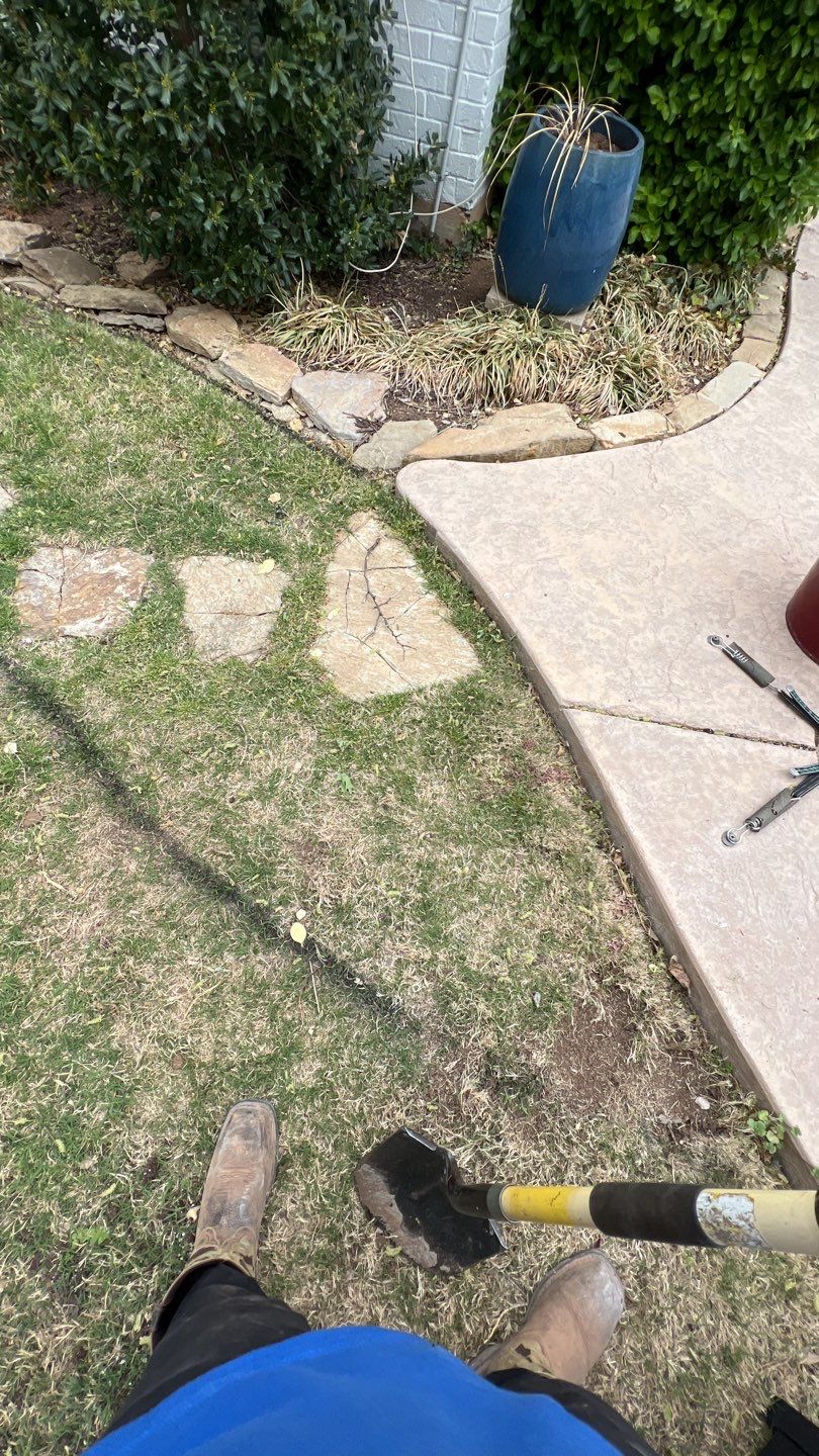 Flagstone walkway using Flagstone  by Clays Services Inc
