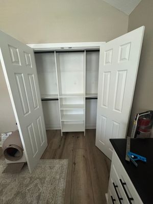 Custom Closet Storage Systems and Laminate Cabinetry Installation in Oldsmar