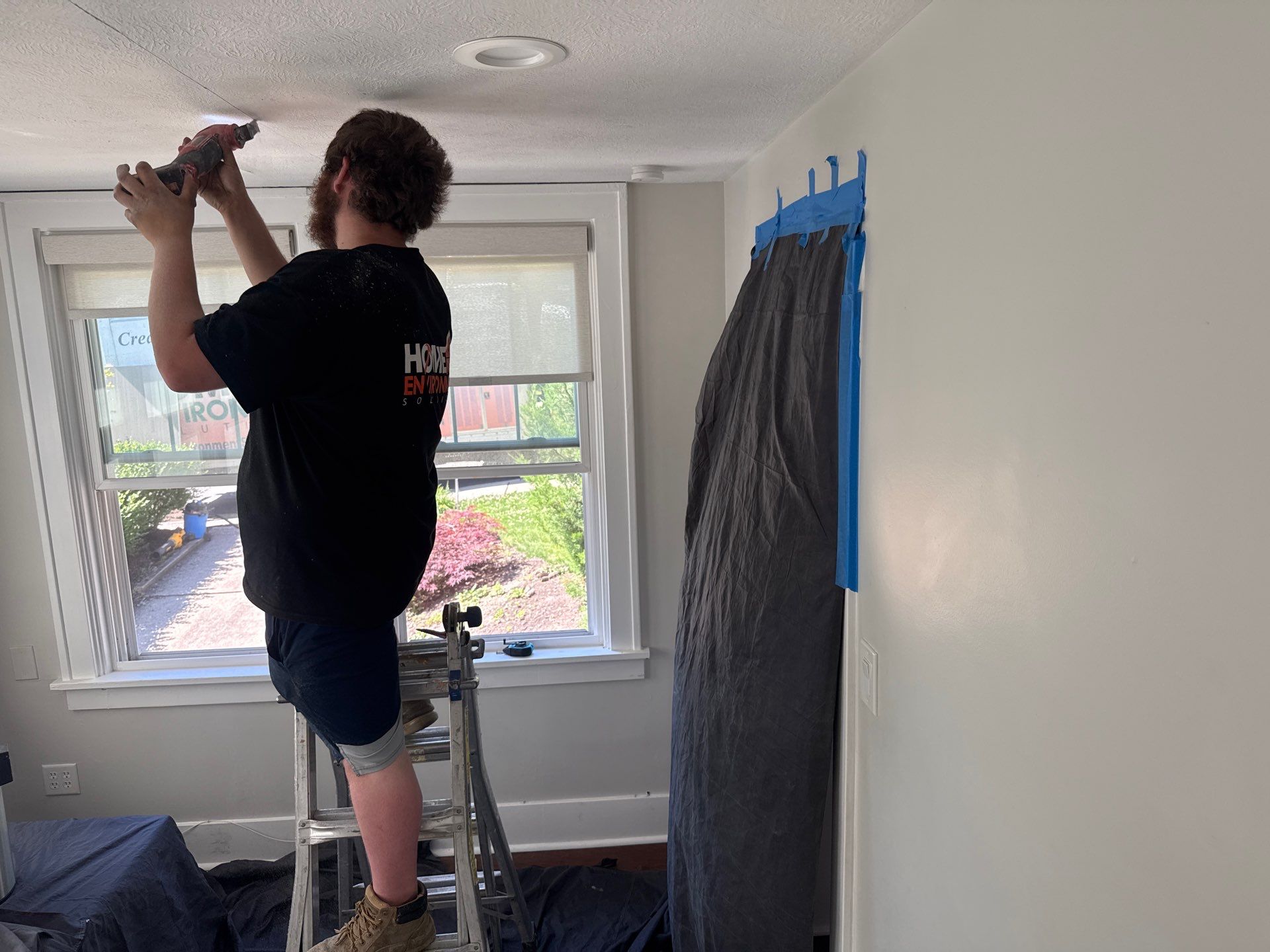 Attic Insulation and Textured Ceiling Repair in Pittsburgh by Home Environment Solutions