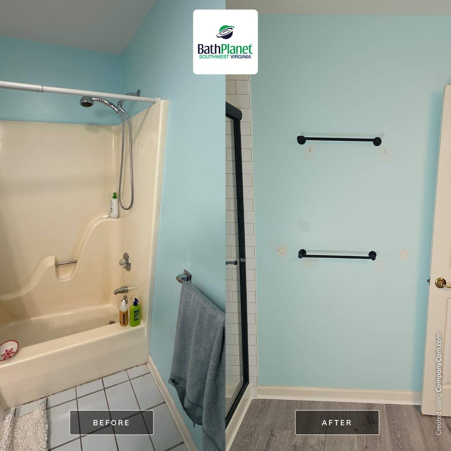 Tub to Shower Remodel by BathPlanet SW Virginia