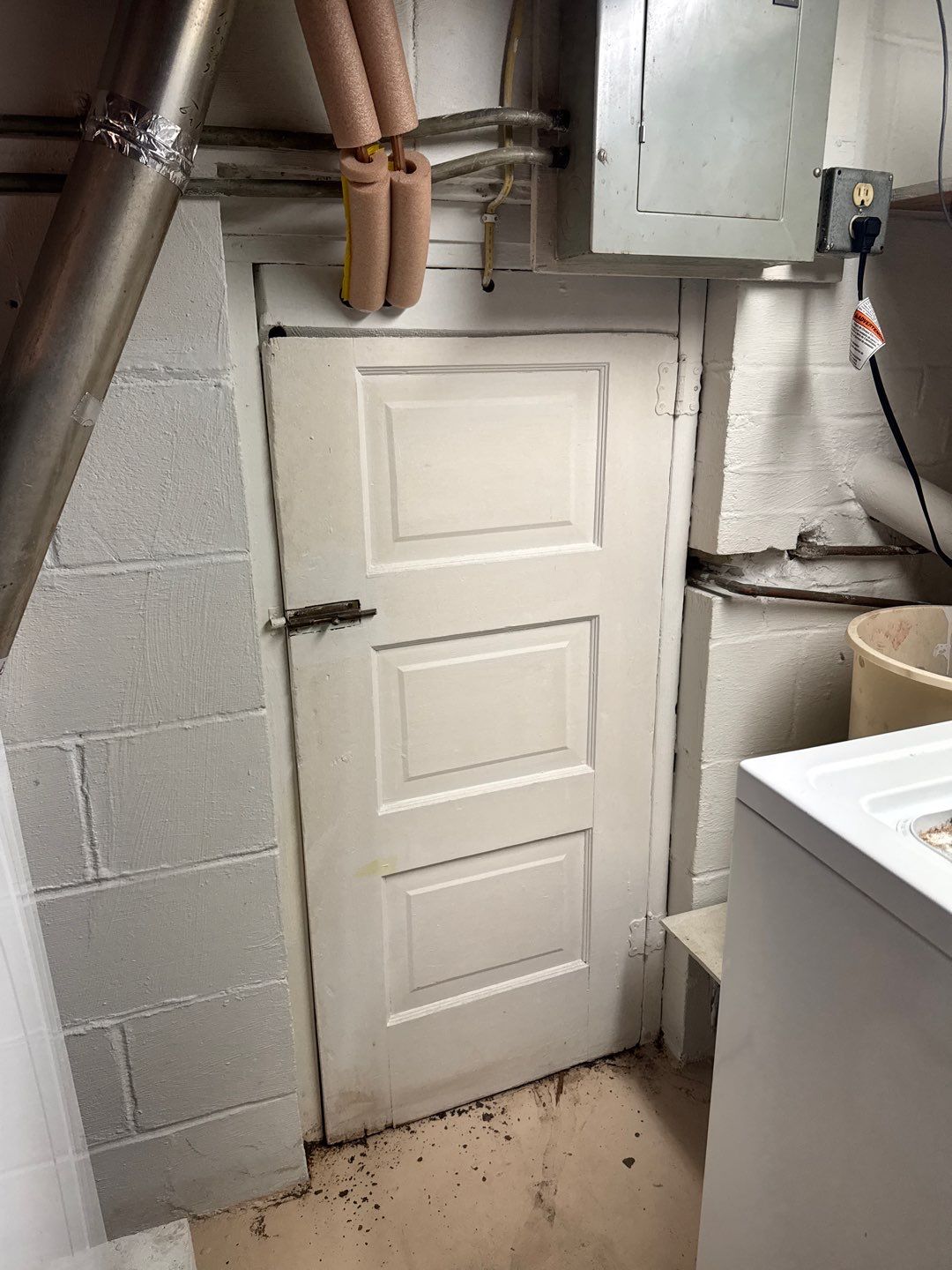 Parge Coating Drew's Stone Foundation by Waterproofing Northeast