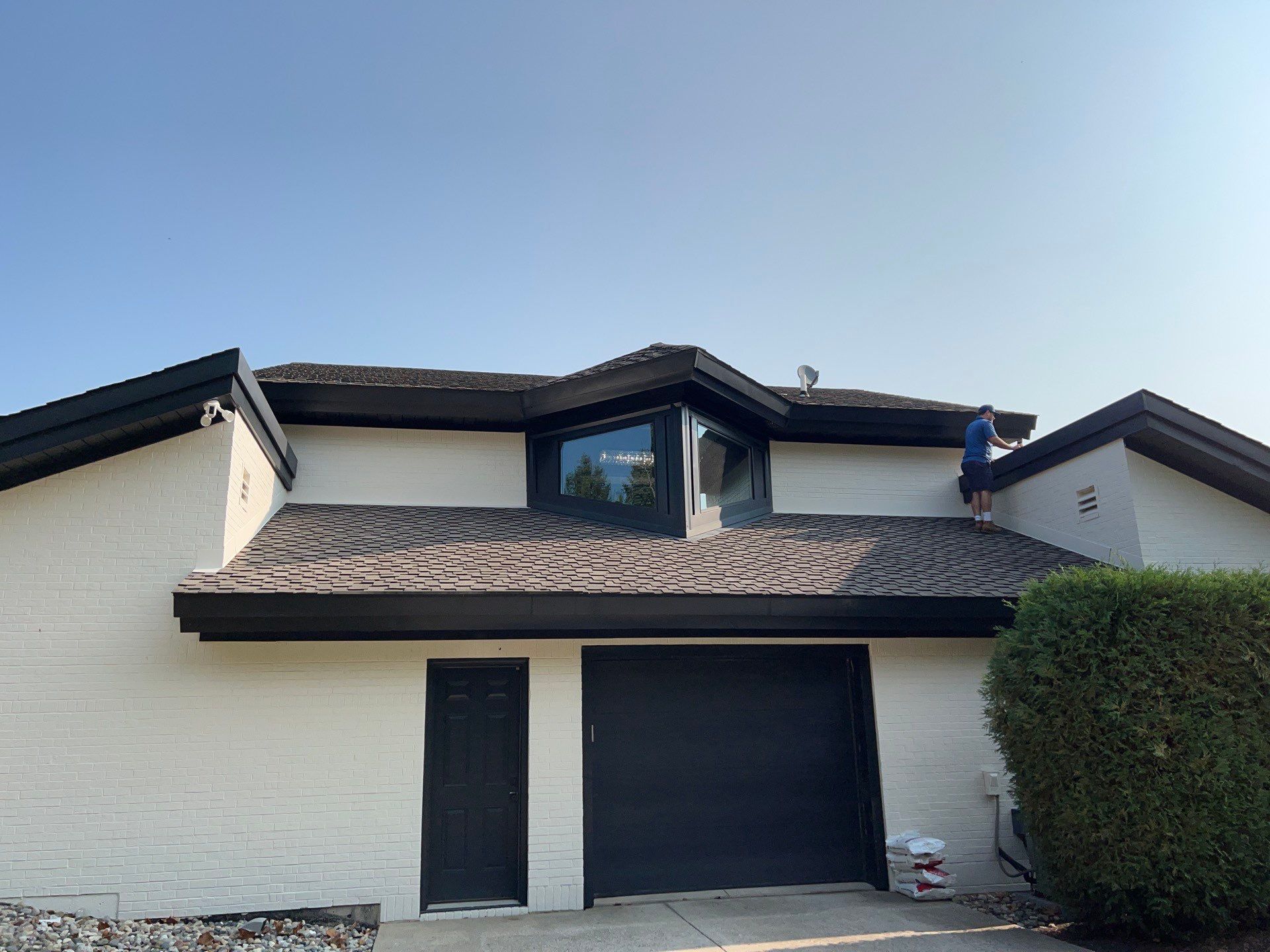 Black Frost Metal Shake Roof & Modern Exterior Renovation – Fort Wayne, IN by 4Ever Metal Roofing