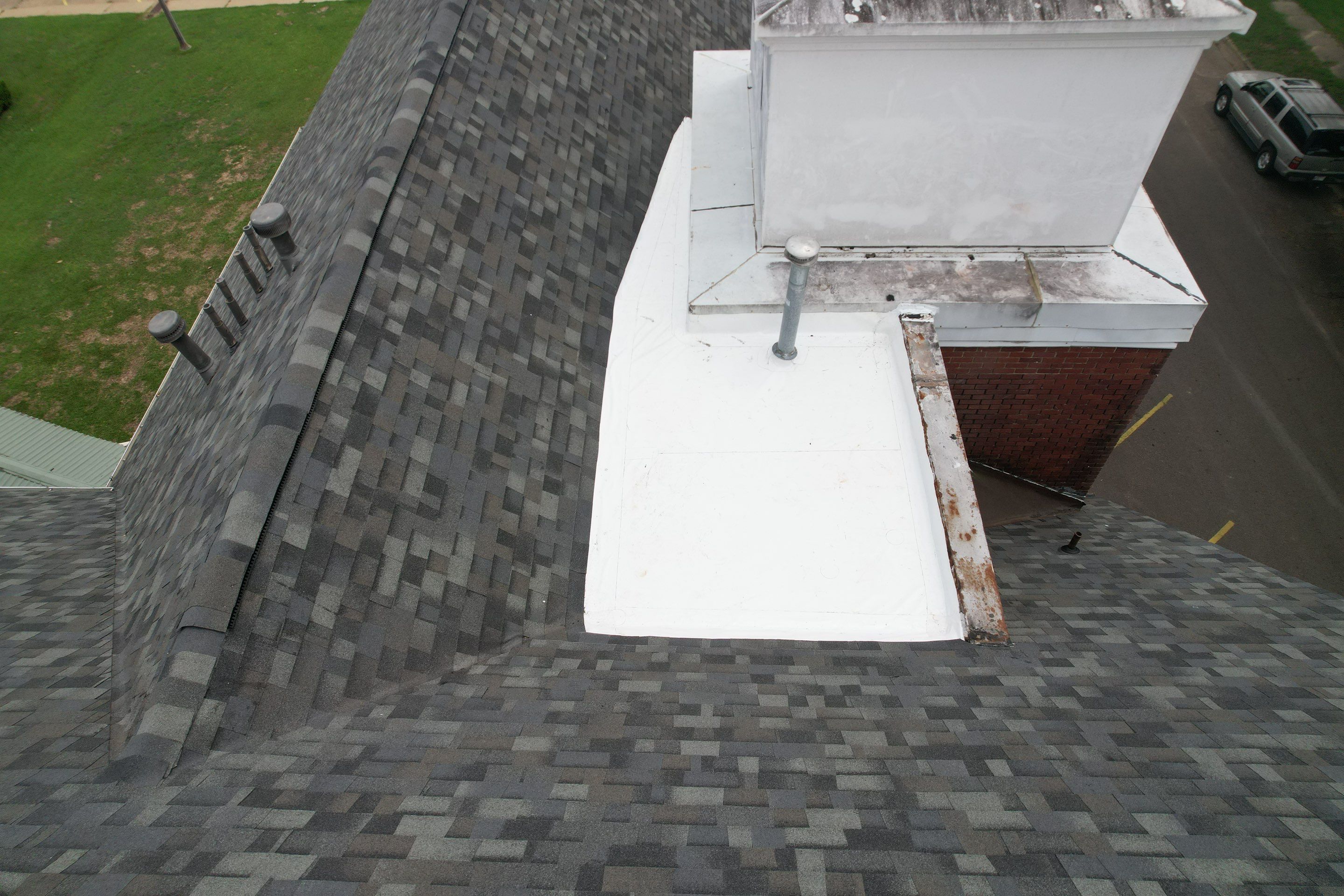Church Reroof: 40 Year Impact Rated Architectural Shingles by Hostetler Roofing