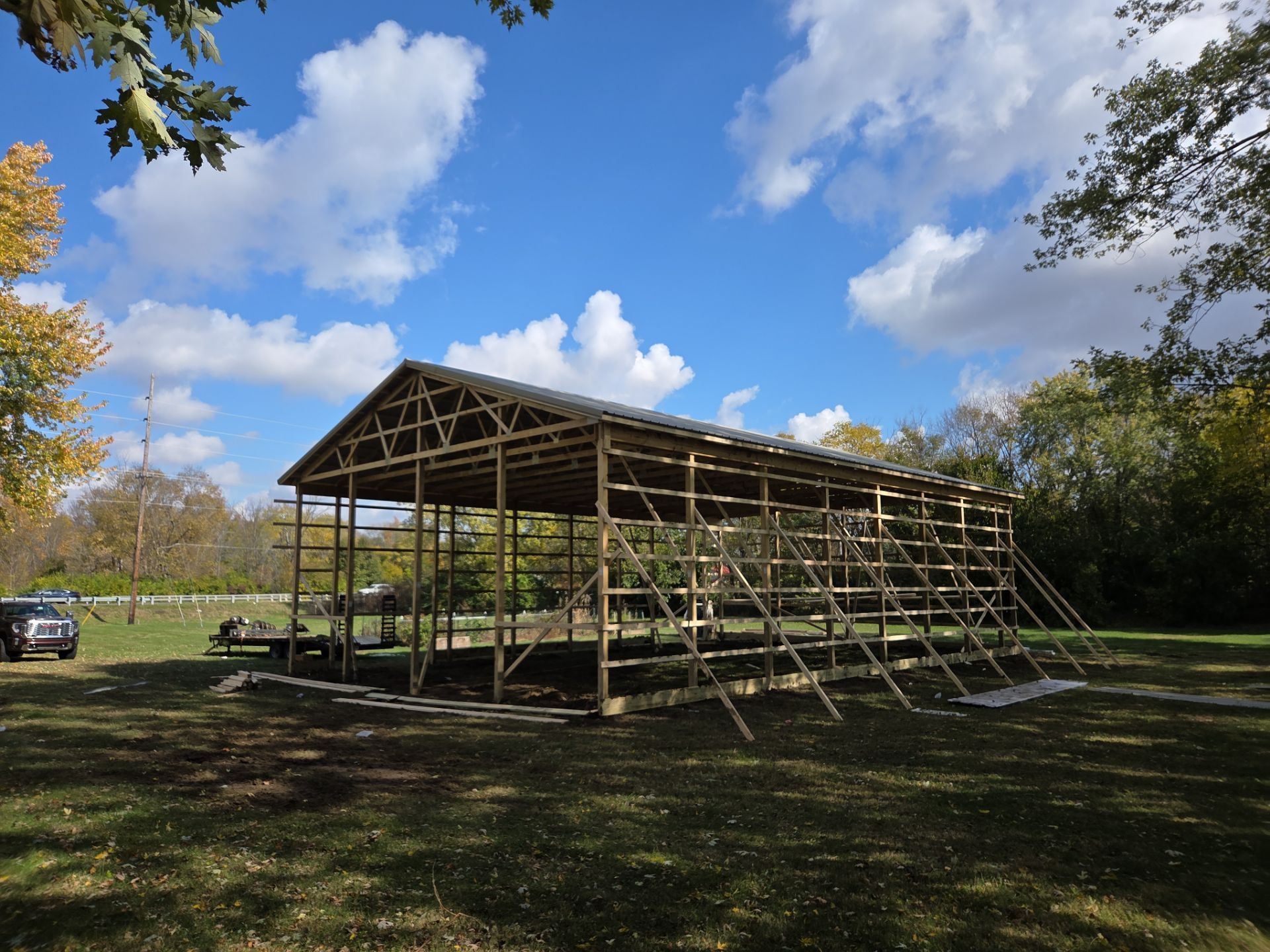 40'x60'x16' Pole Barn by The Barn Builders