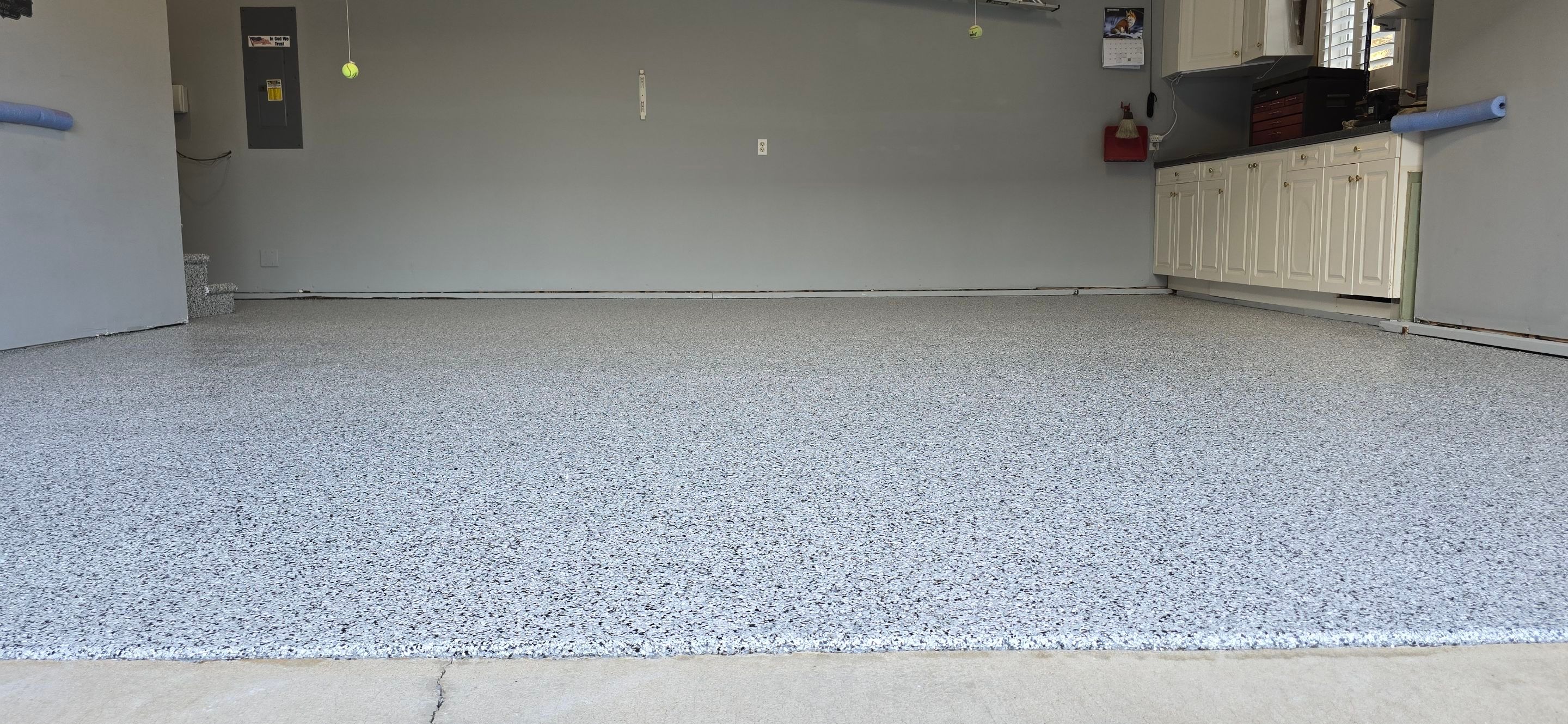 Garage using Houndstooth by Elite Floor Solutions