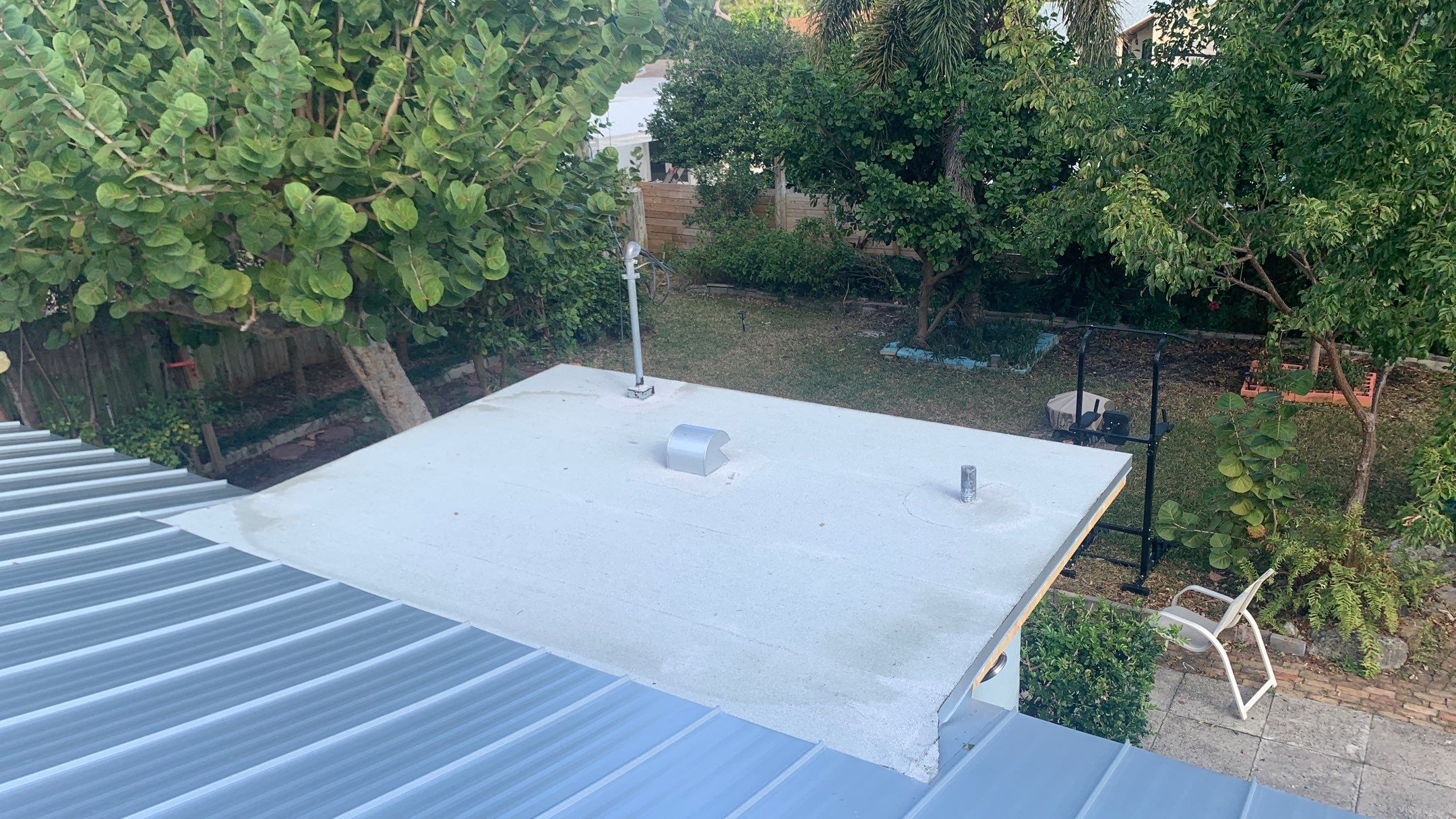 Residential Roofing Installation using 1" Nail strip metal roof by BLUES BROTHERS ROOFING