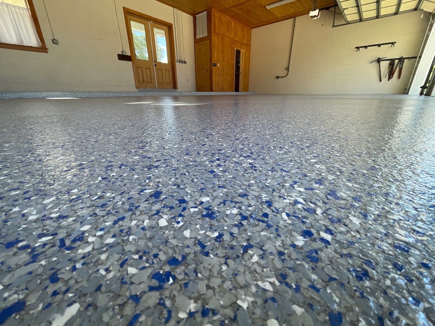 Garages Project in Micanopy, FL in Custom Color by Cross Creek Concrete Coatings