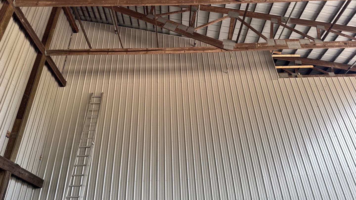 Steel Siding Install on Lean-To by 42 North Construction, LLC.