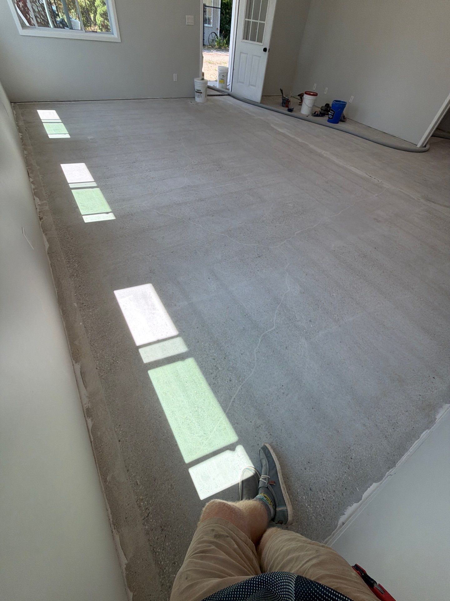 Multi-Color Epoxy Flake Floor Installation in West Olive by Gordon Painting