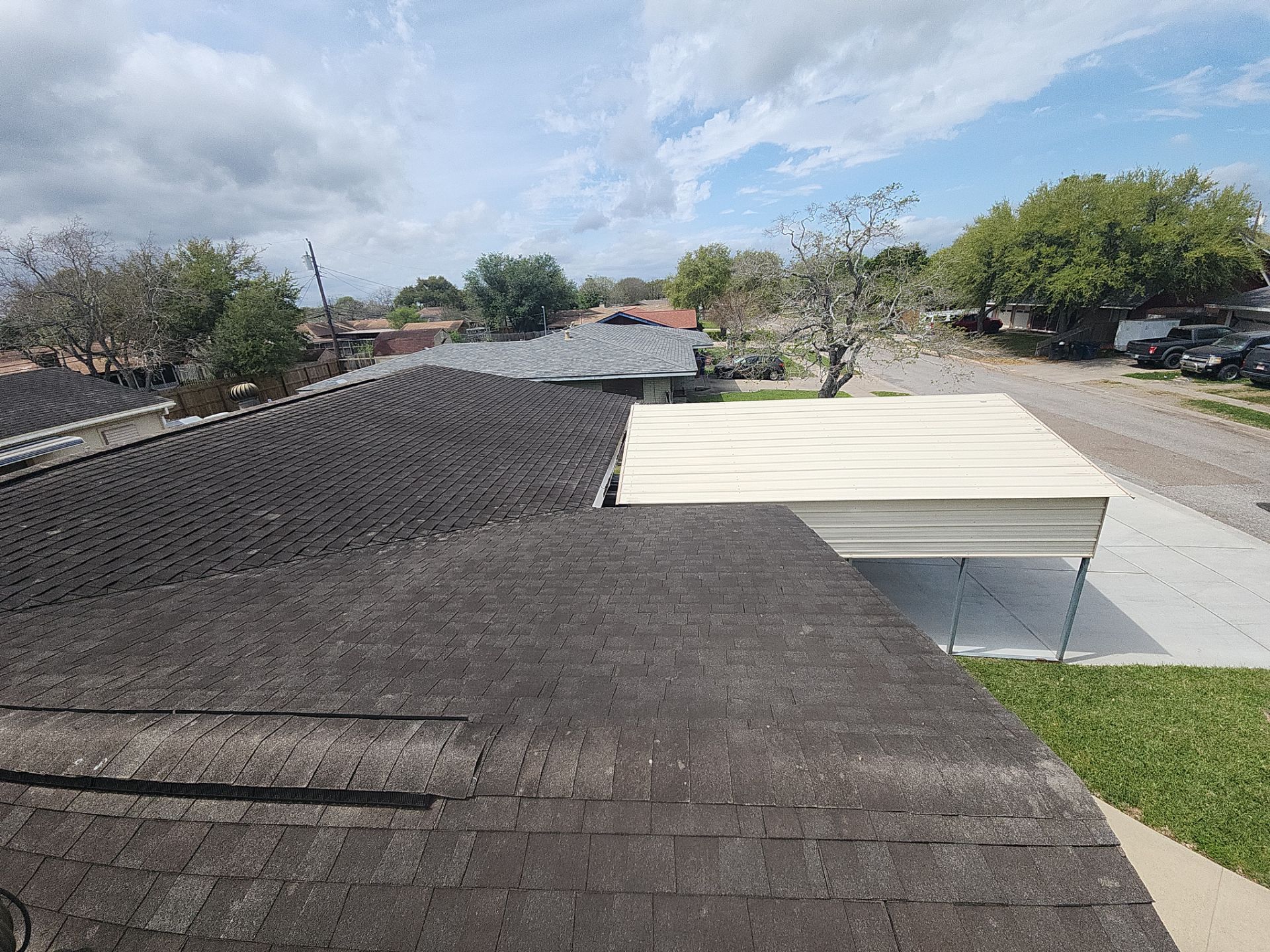 Residential Roofing Installation using GAF HDZ Pewter Grey by Lighthouse Roofing
