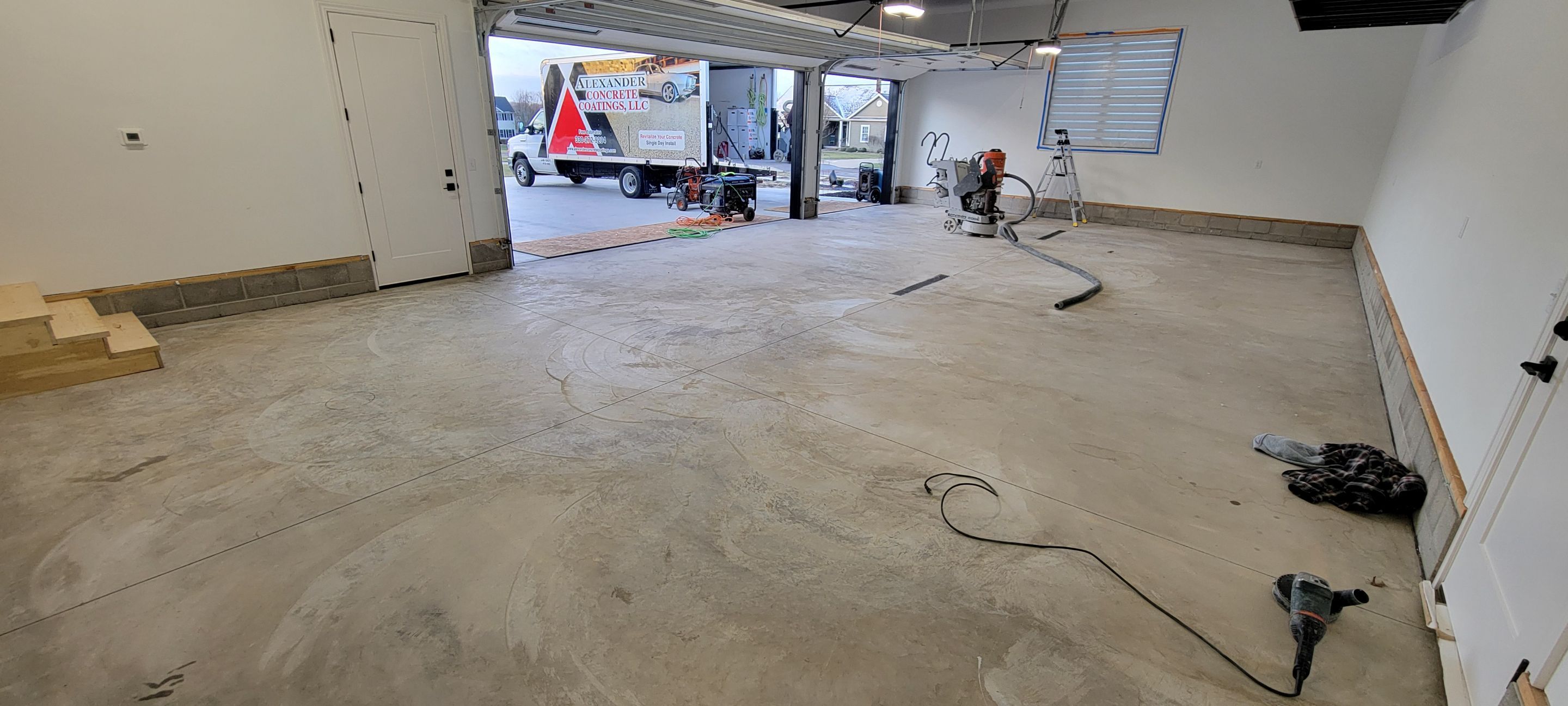 Large Garage in Midnight Fog - Canfield, OH by Alexander Concrete Coatings