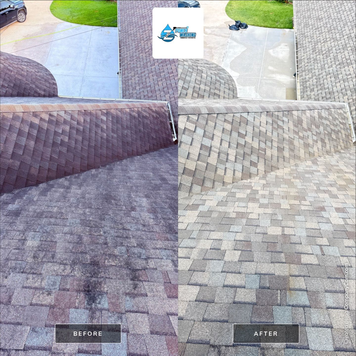 Complete Roof Cleaning and Exterior House Wash in Friendswood by Zeal Power Washing