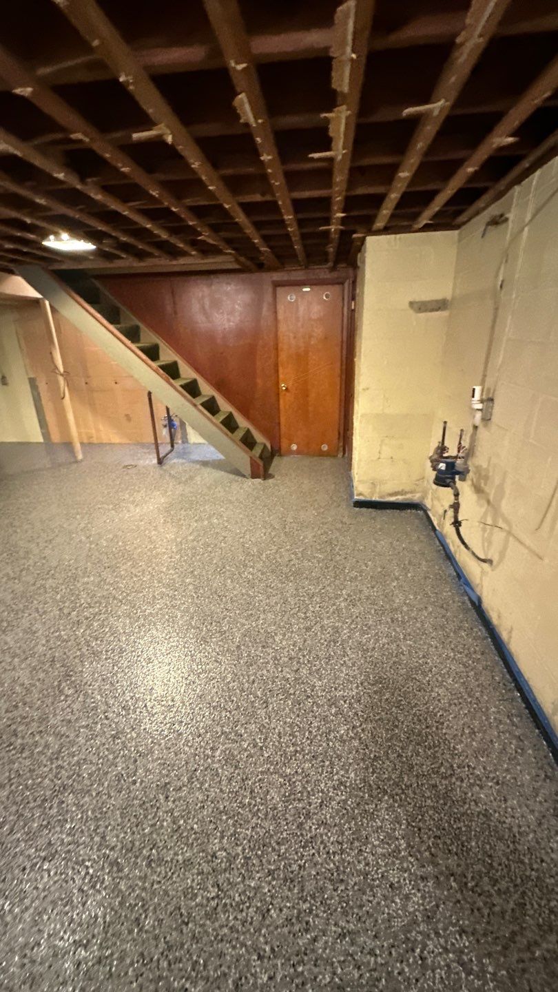 Basement + Garage Project in Pittsburgh by Floors in a Day, Inc