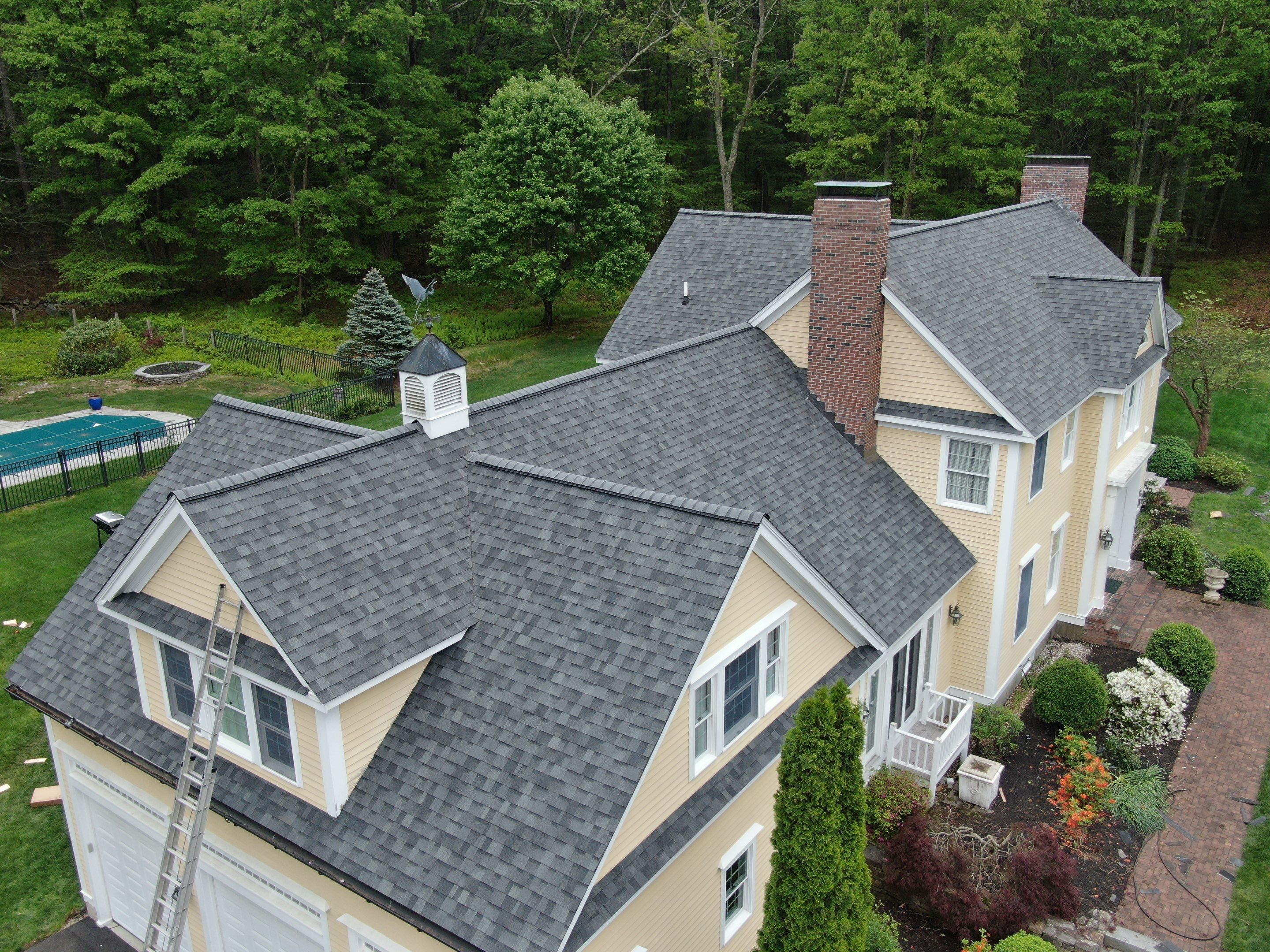 Roof Replacement with Owens Corning Shingles and Copper Flashing by Mighty Dog Roofing of Greater Middlesex County