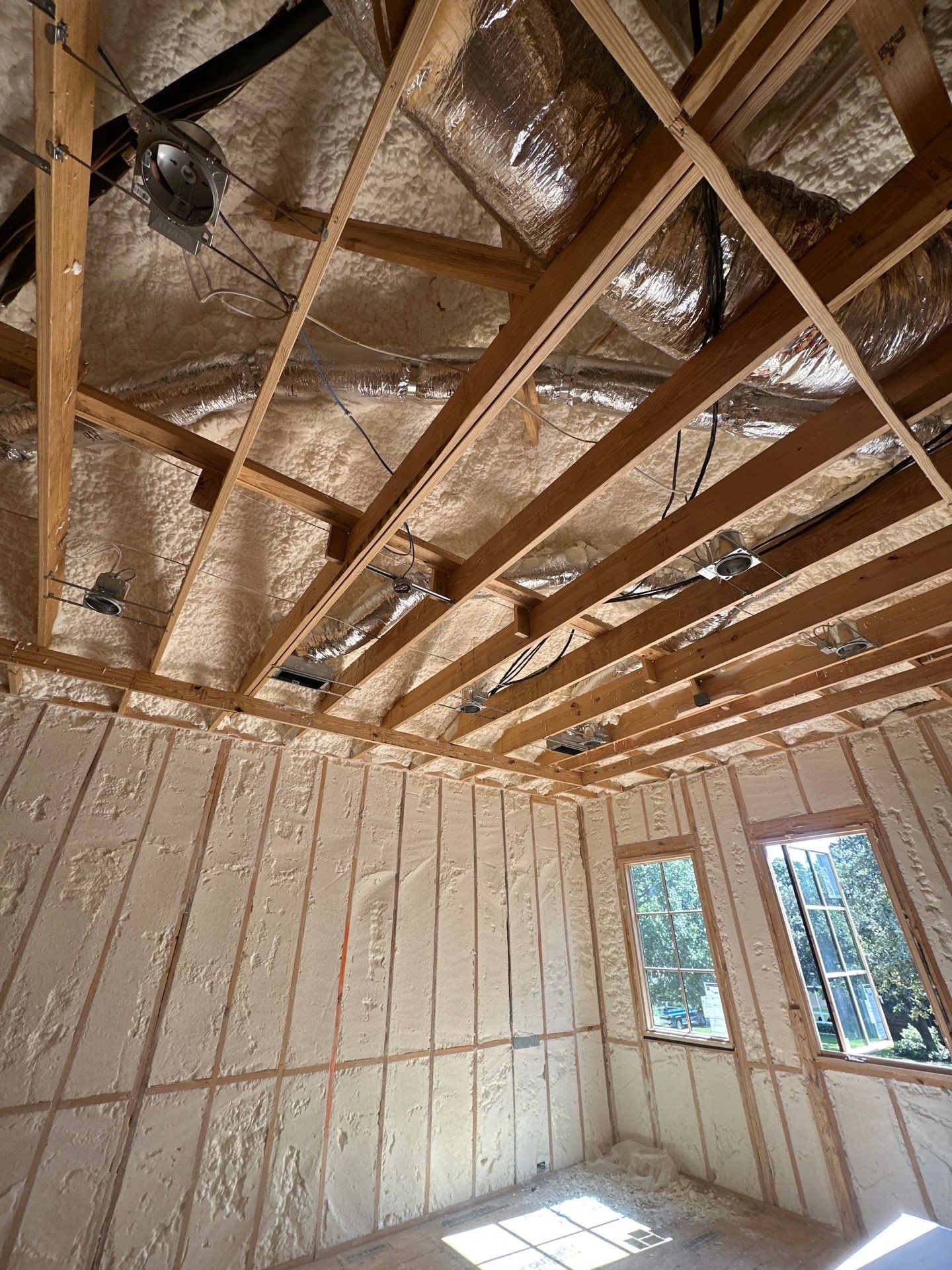 Another beautiful custom home in Dallas fully encapsulated ✔️ by Apex Insulation Solutions