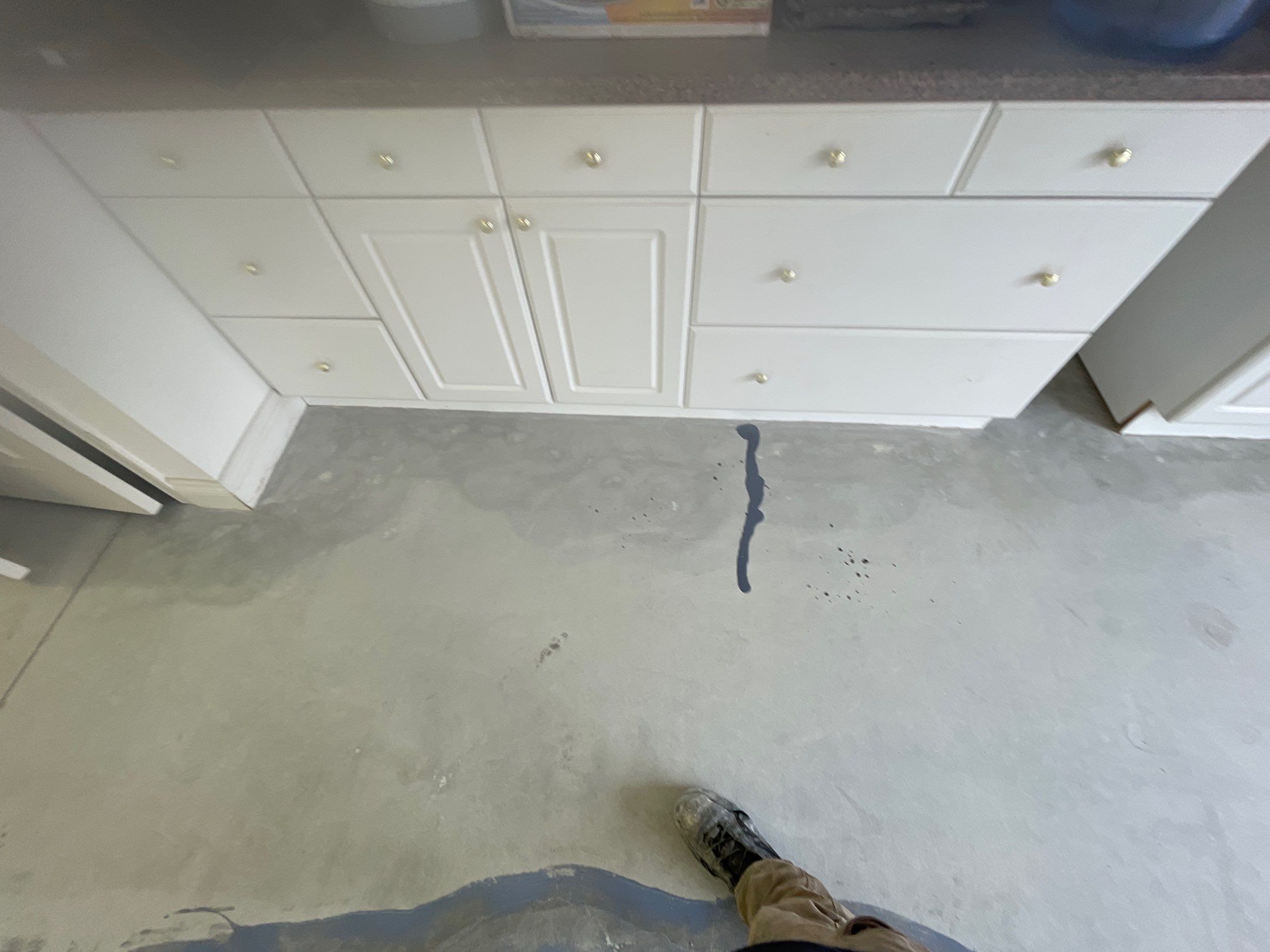 Garage Transformation using Driftwood Colorway by Croc Coatings, LLC