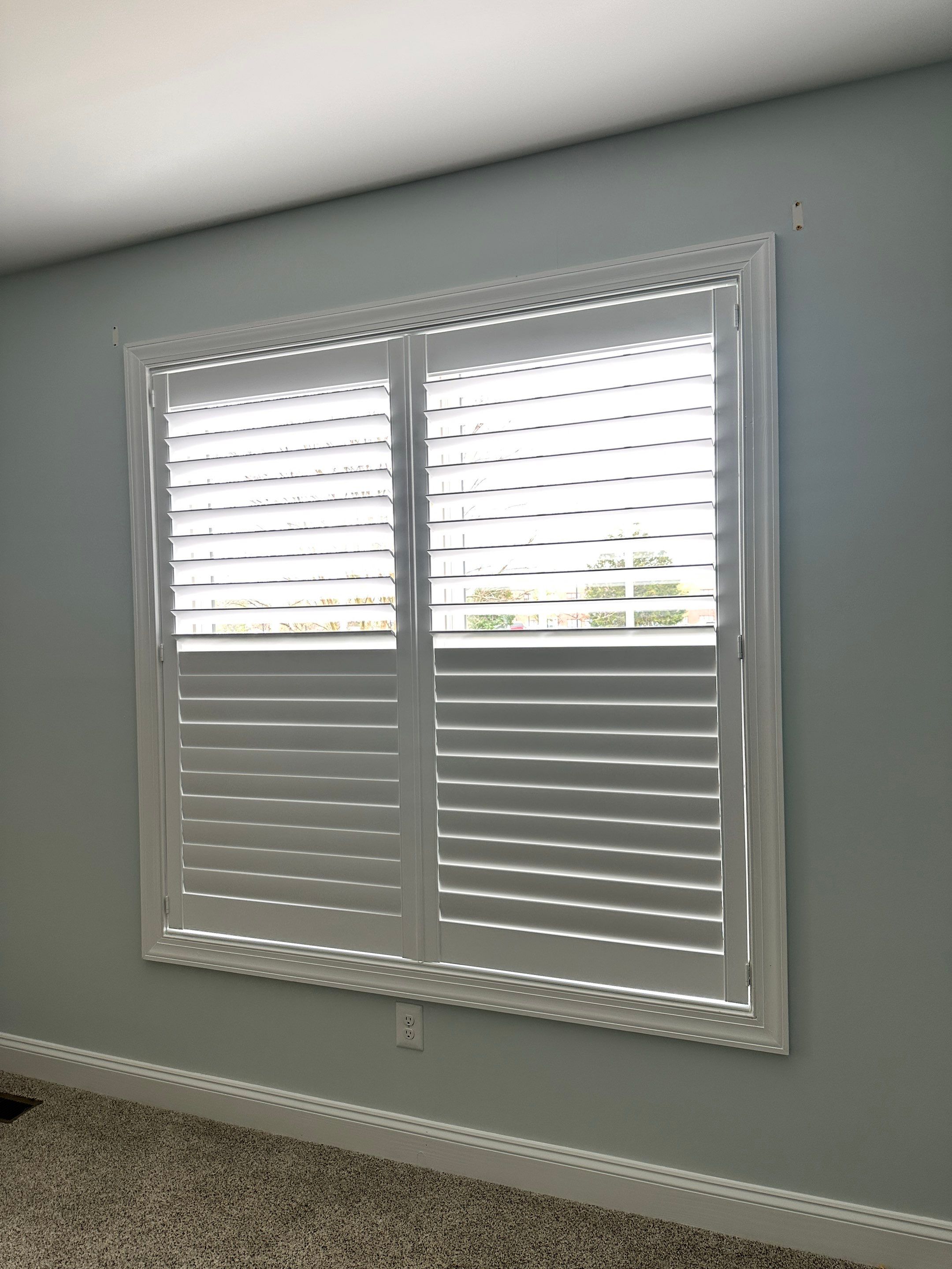 Shutter, Faux Wood Blind, and Honeycomb Installation - Leonardtown by Southern Maryland Custom Blinds