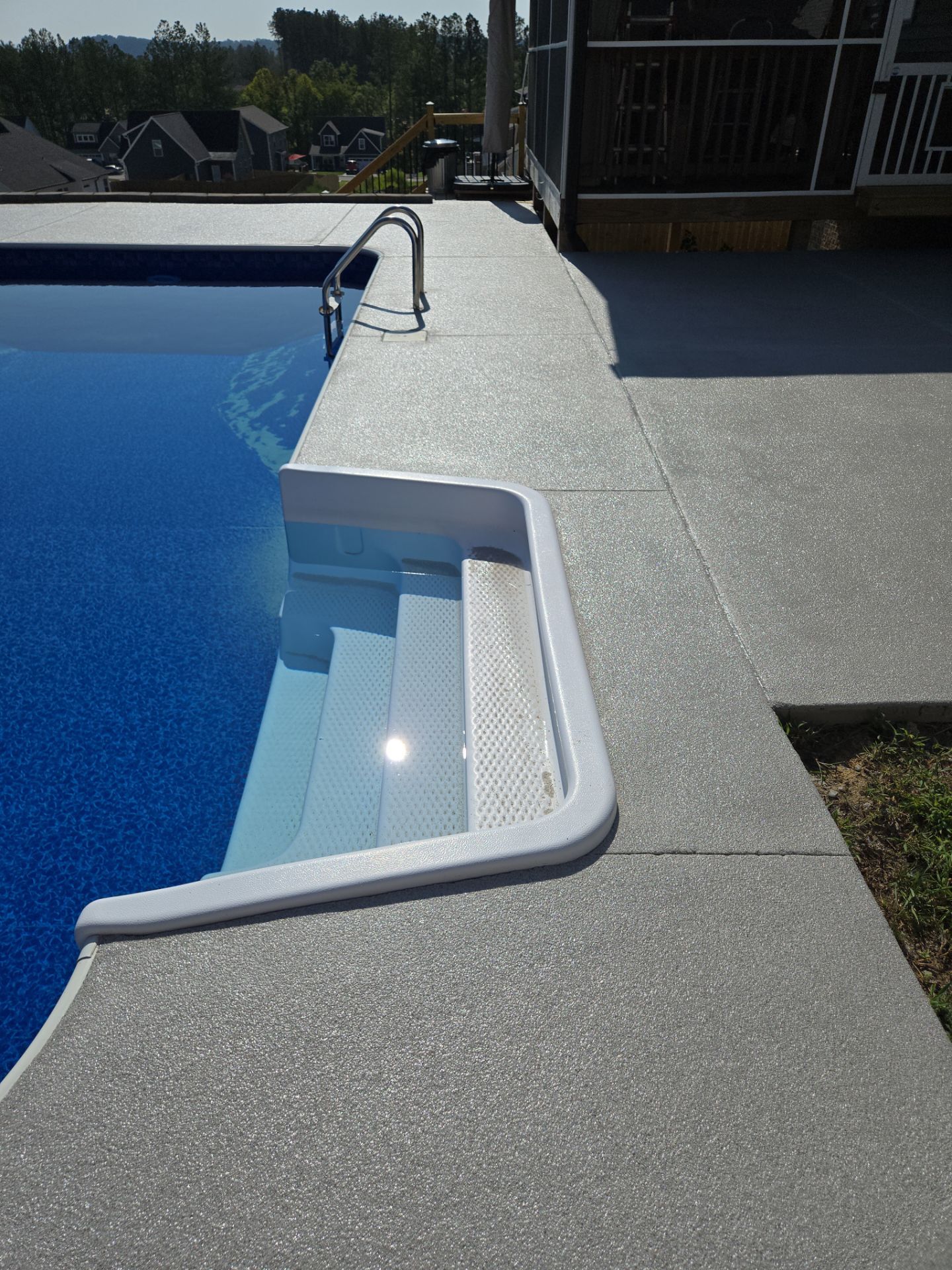House Renovations! Pool Deck Transformation using Solstice Quartz  by Elite Floor Solutions