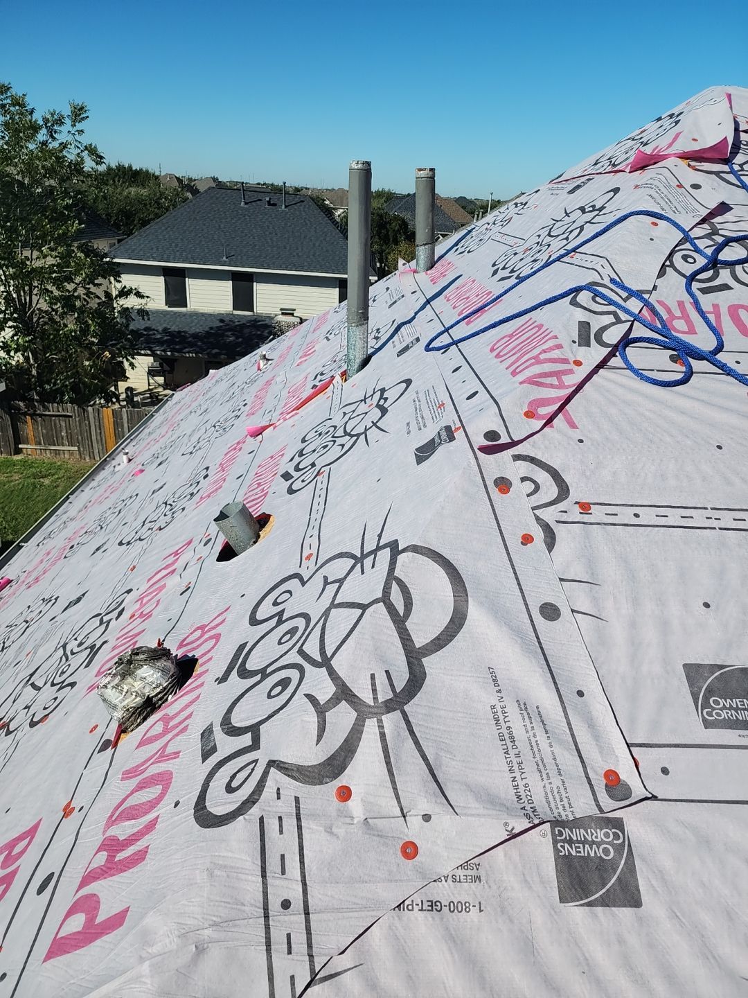 Residential Roofing Installation using Owen's Corning Duration (Lifetime) Shingles by Roof Repair Company