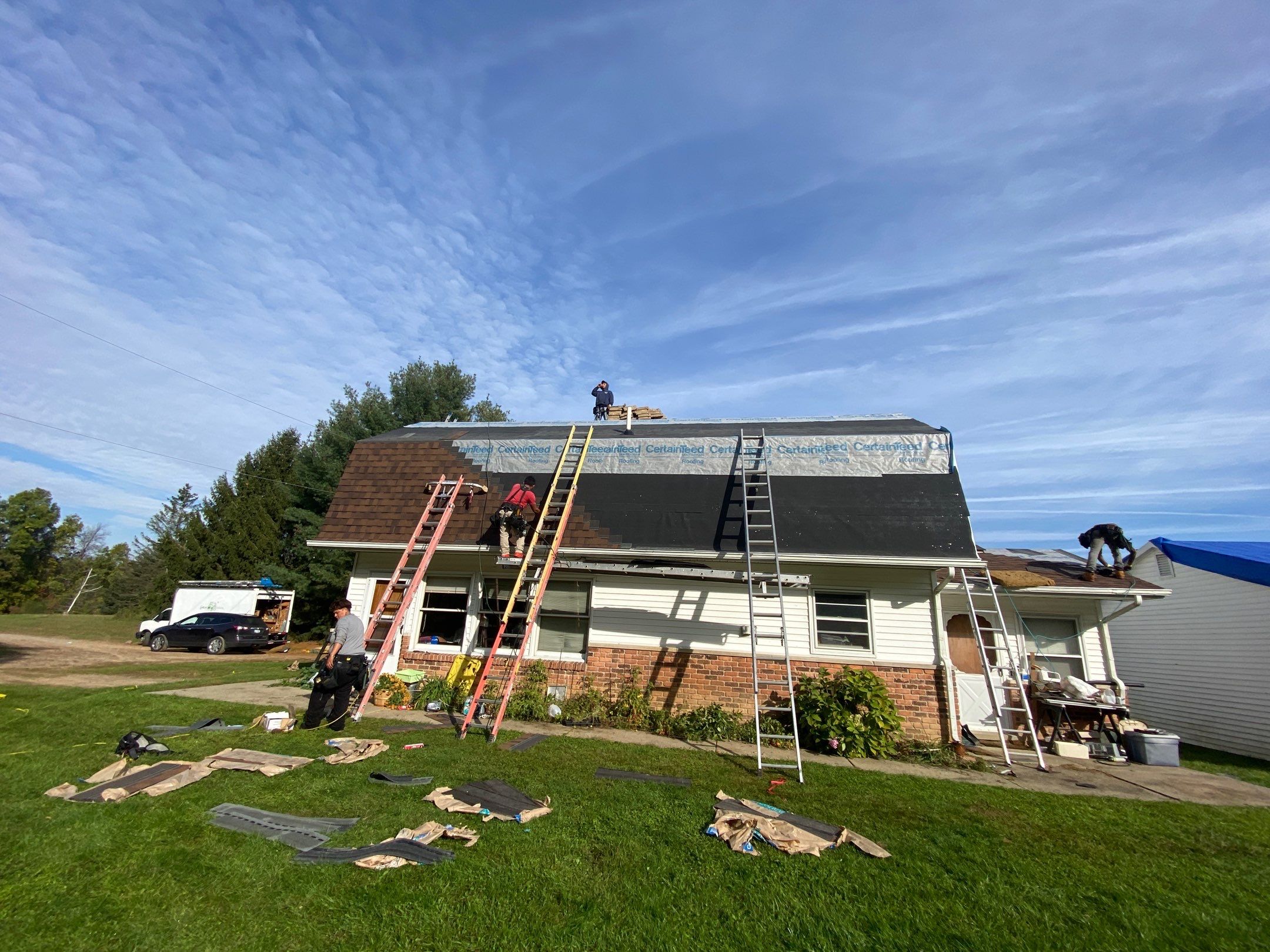 Roof Replacement using CertainTeed Landmark by 180 Contractors