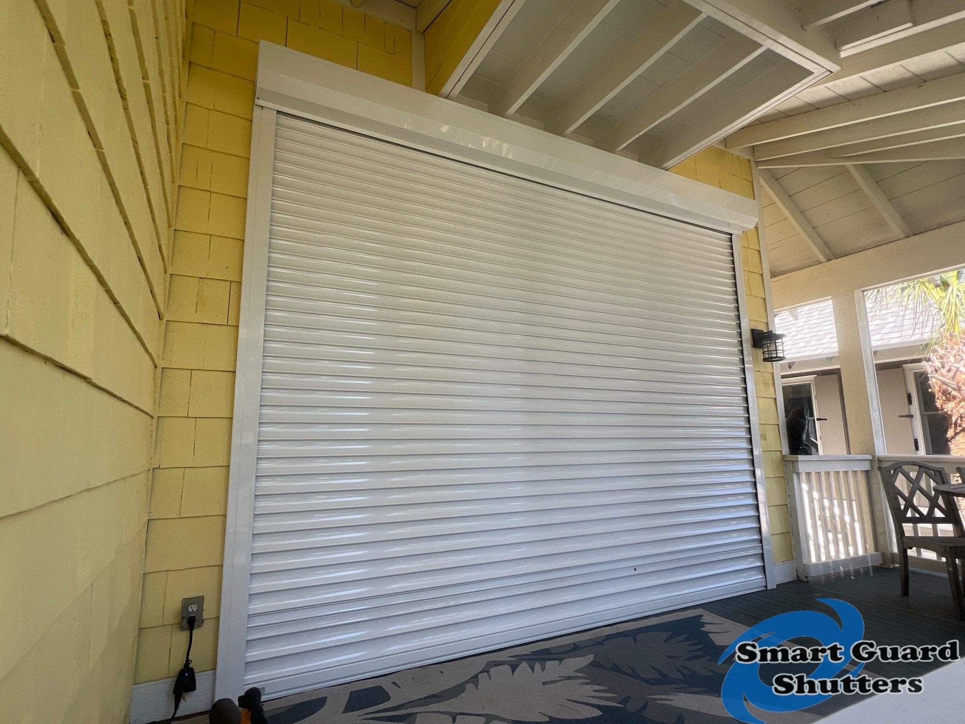 Hurricane Protection in White by Smart Guard Shutters