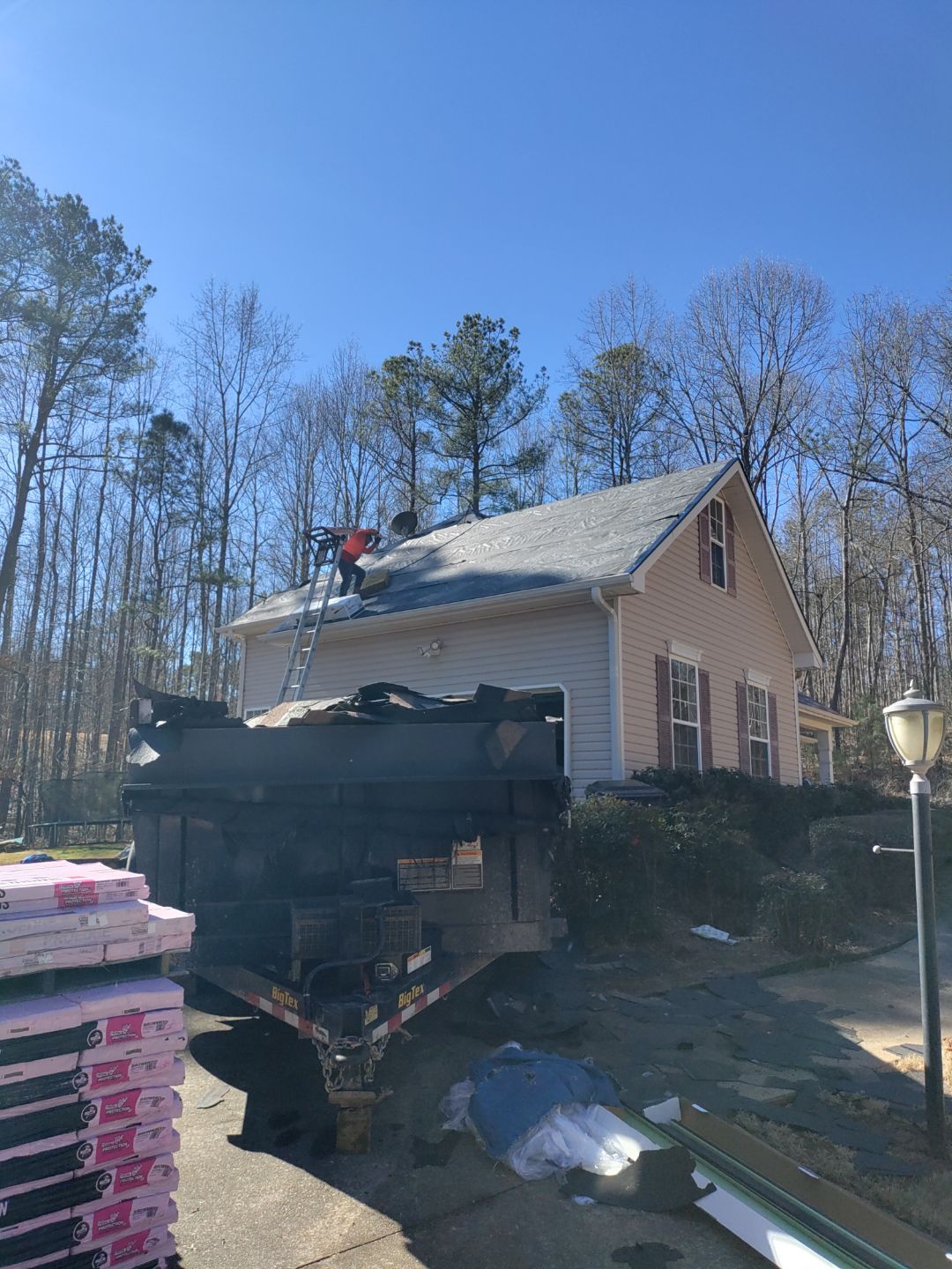 Residential Roofing Installation using Owens Corning by Inspector Roofing and Restoration