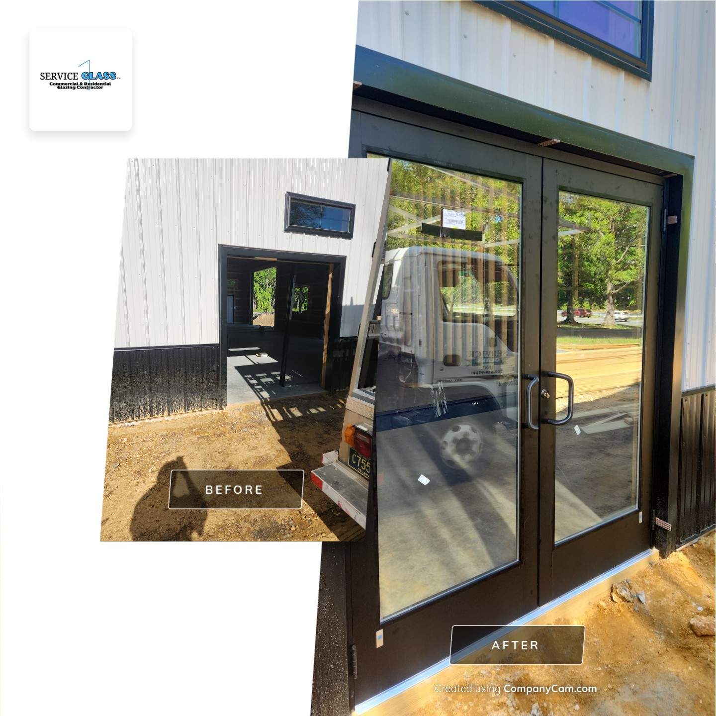 Commercial Storefront Door Install using Storefront Door by Service Glass Inc