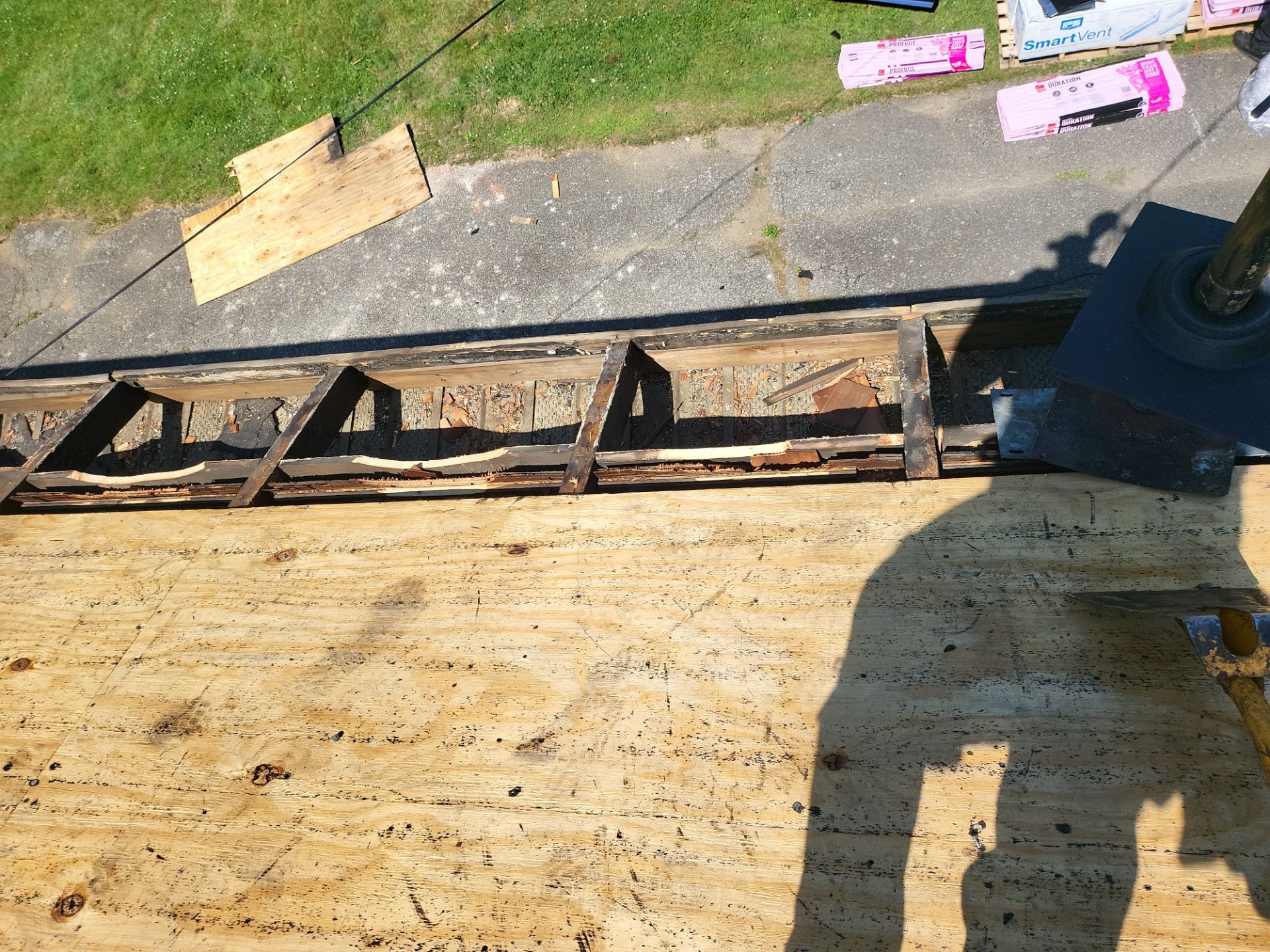 Residential Roofing Installation using Owens Corning TruDefinition Duration AR - Slatestone Gray by A Plus Exterior