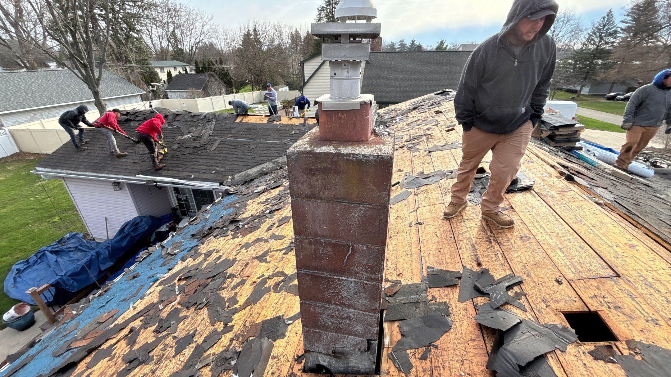 Roof Replacement using CertainTeed Landmark Pewter by 180 Contractors