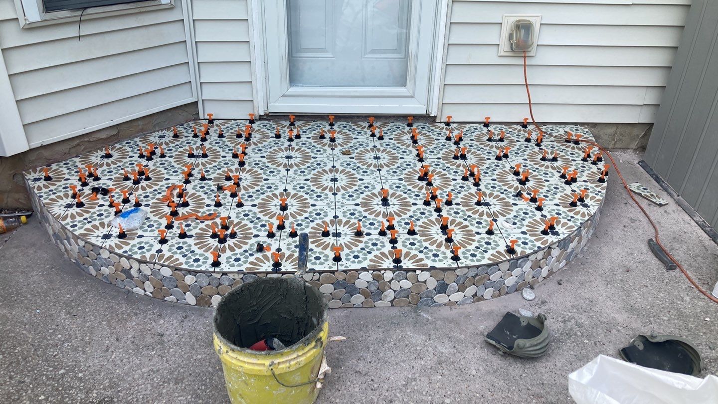 Tile Patio by Footprints Floors of Nashville