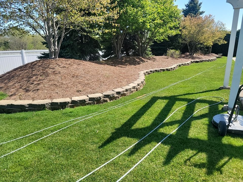 Wheaton, IL brick paver cleaning. by Northern Power Washing LLC.