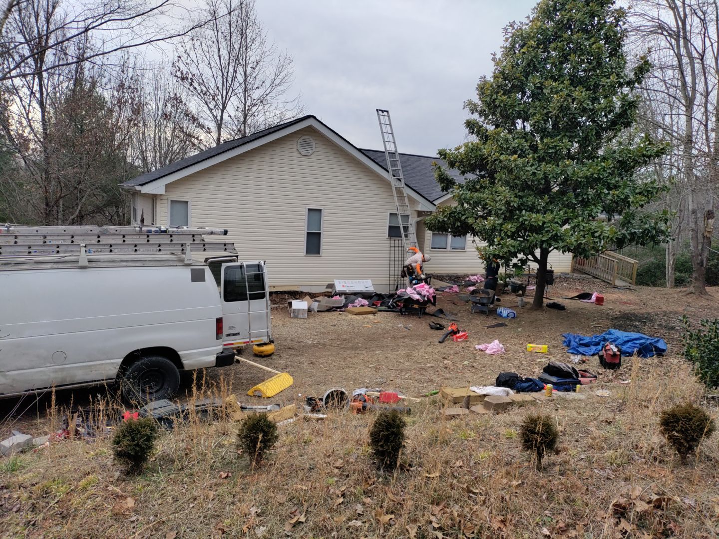Residential Roofing Installation using Owens Corning by Inspector Roofing and Restoration