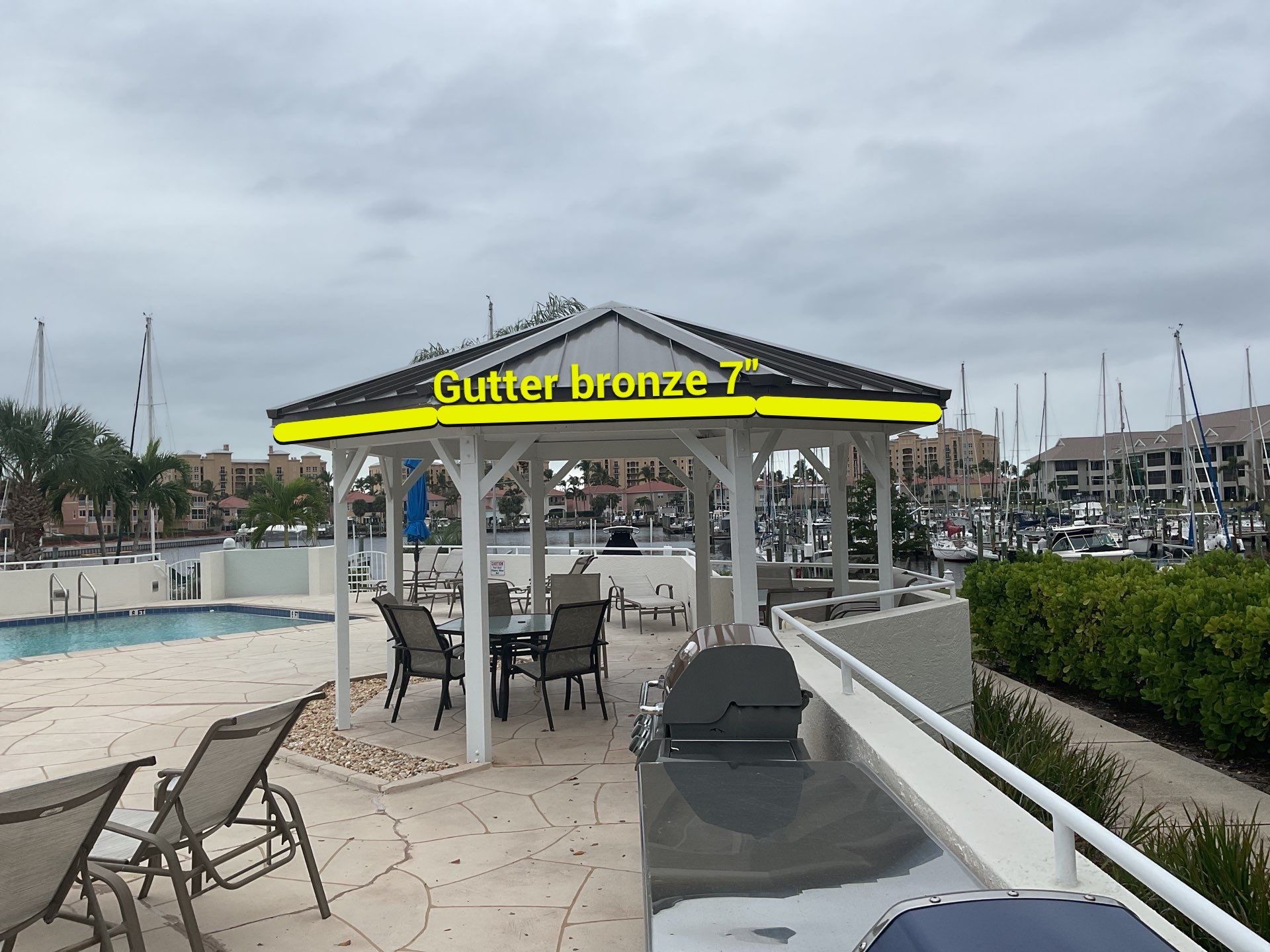 7-Inch Bronze Seamless Gutters Installation in Punta Gorda FL by Gutter Professors