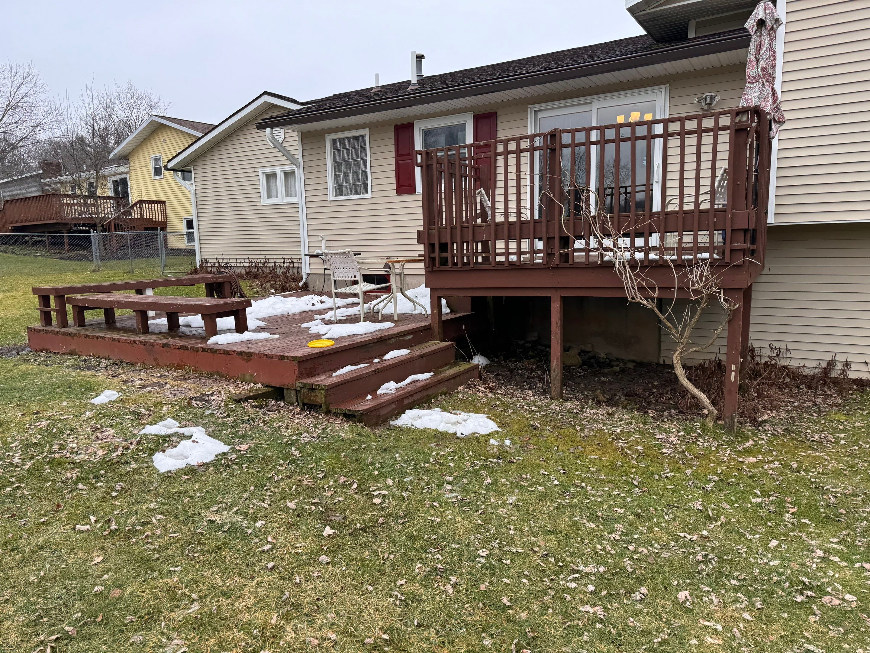 Deck Installation using Treated Lumber by Avalon Roofing and Exteriors