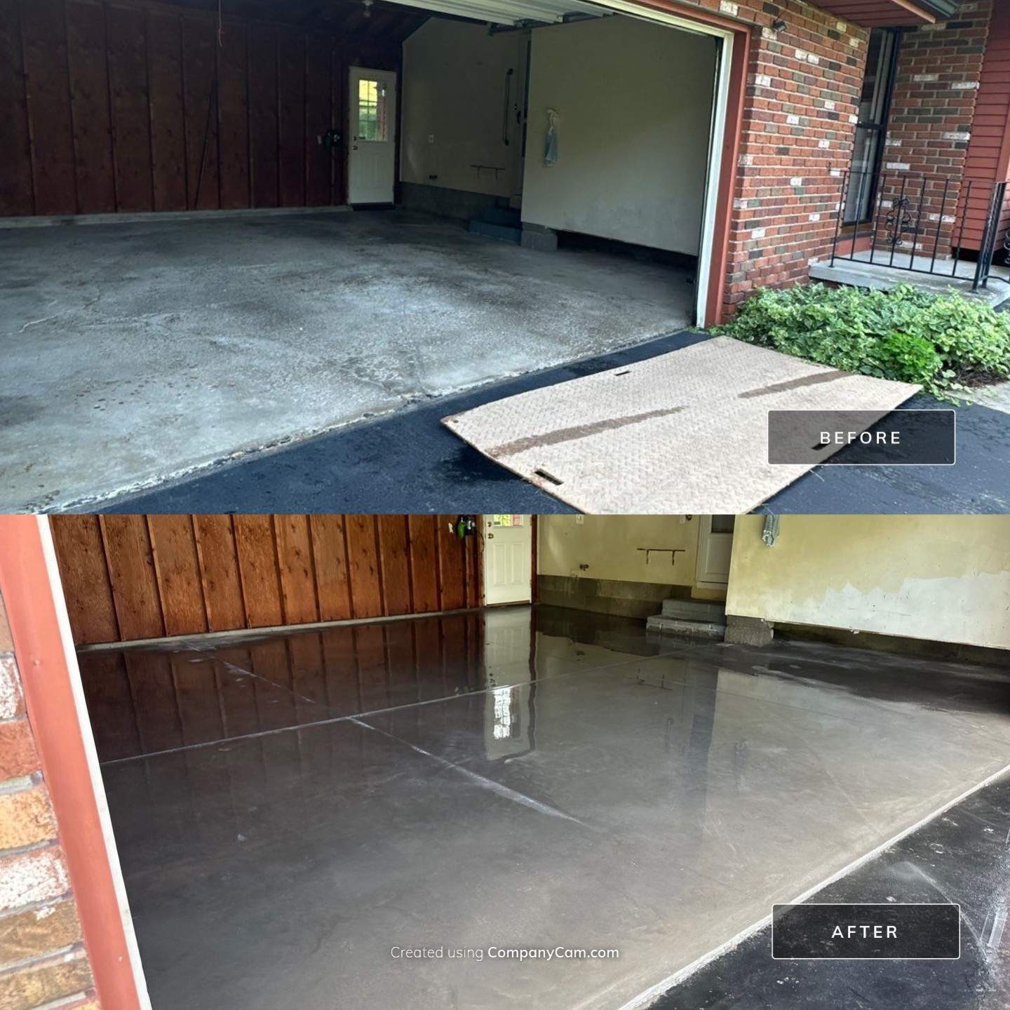 Concrete garage floor replacement  by NG Masonry & Construction LLC
