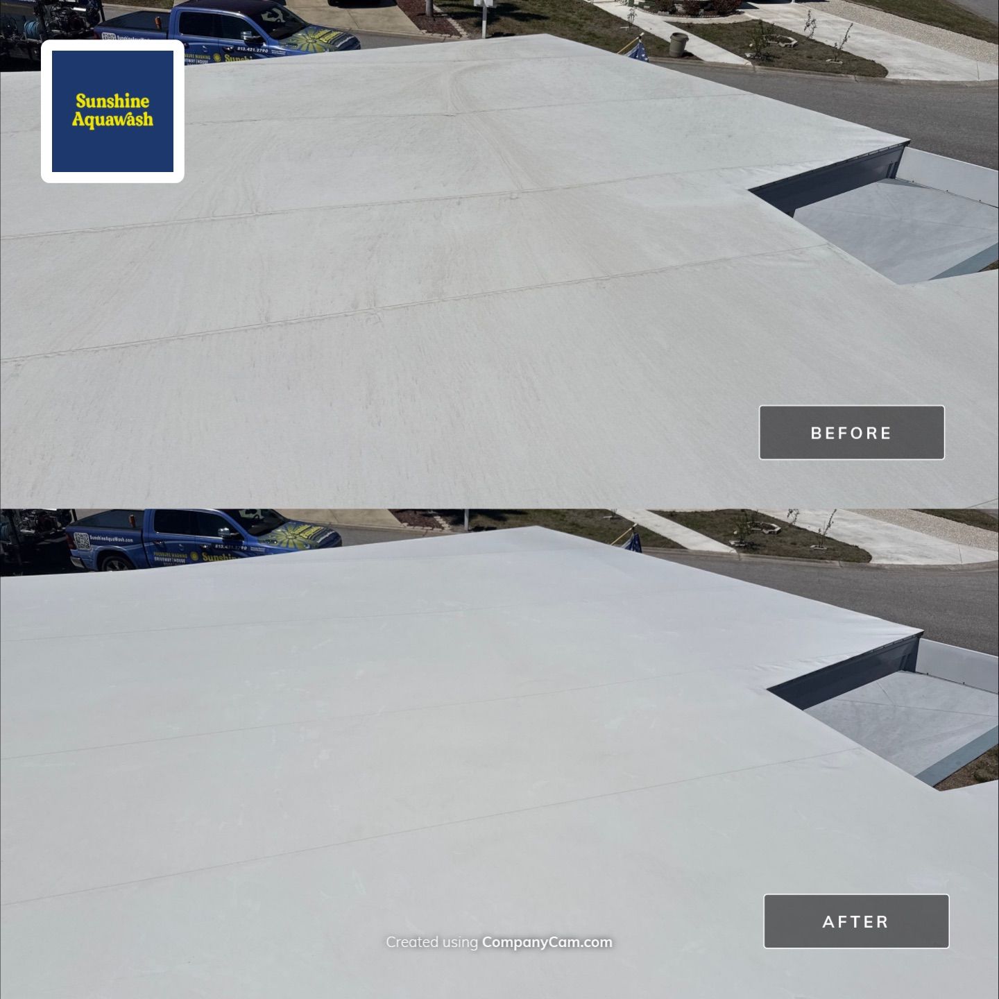 TPO Roof Cleaning – Tri-Par Estates, Sarasota, FL (5-Star Review) by Sunshine AquaWash