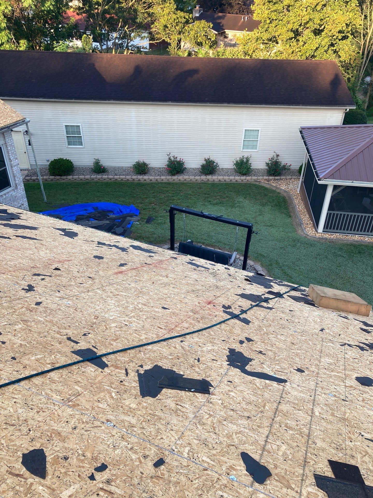 Residential Roofing Installation using GAF TImberline HDZ Hickory by Rainstoppers Roofing