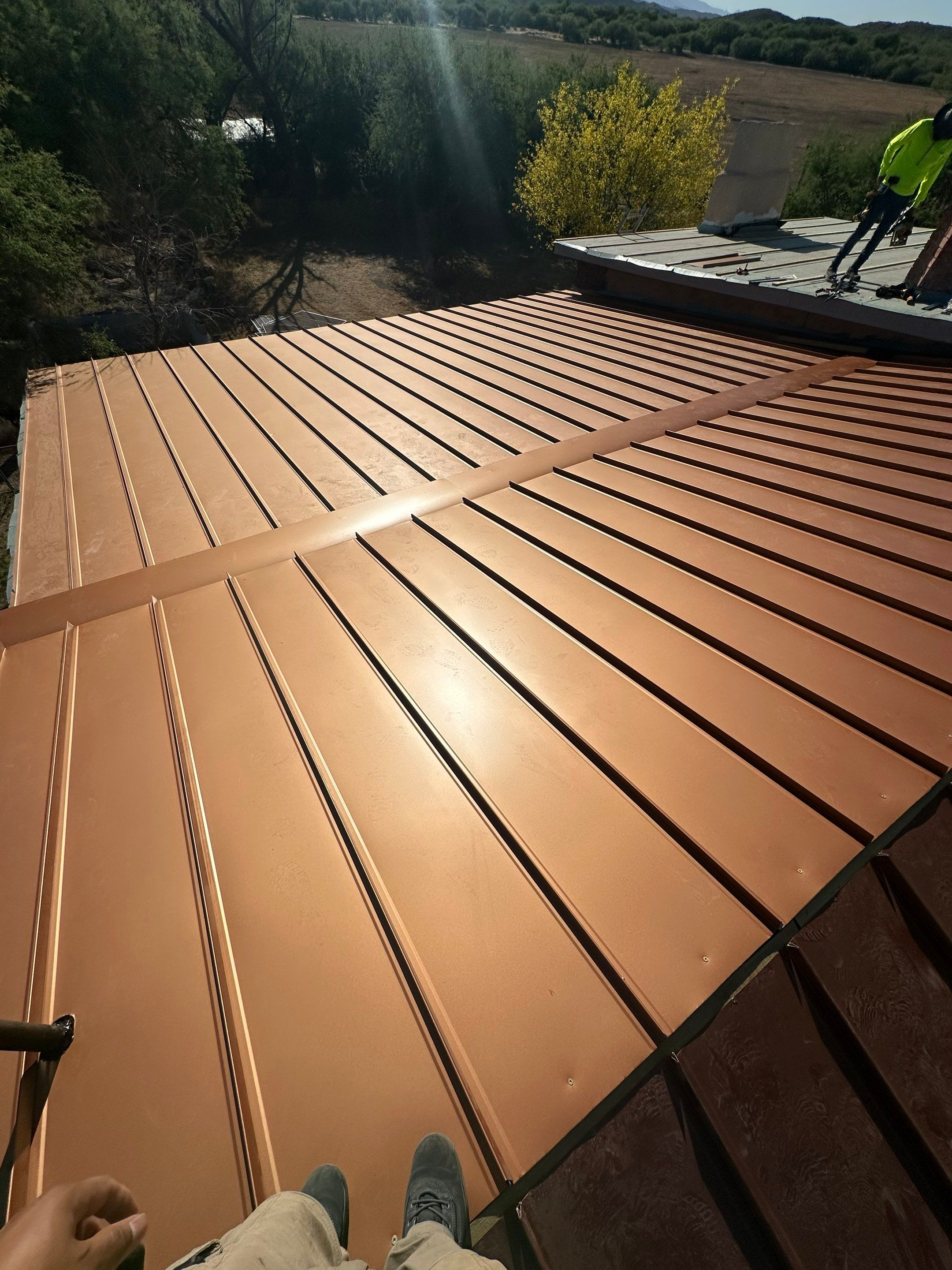 Bronze Standing Seam by Reimagine Roofing